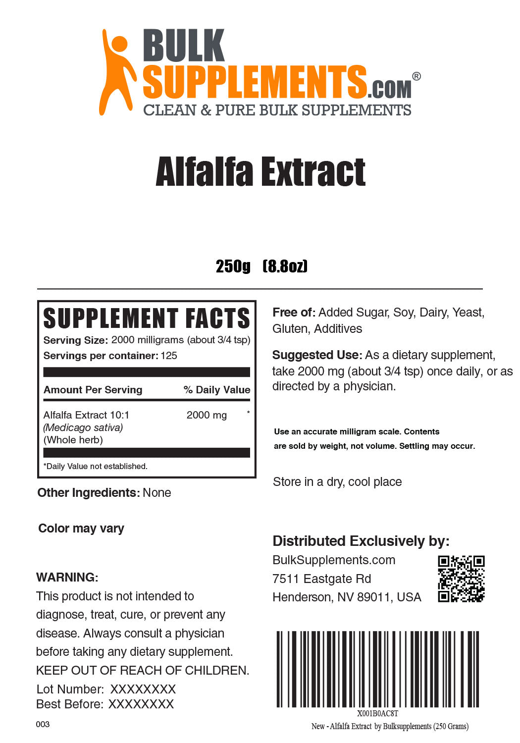 Alfalfa Extract Powder