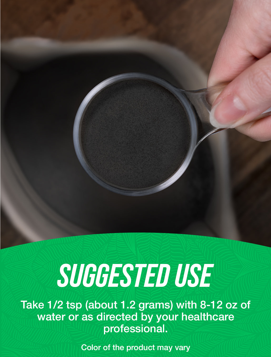 Activated Charcoal Powder Suggested Use Image