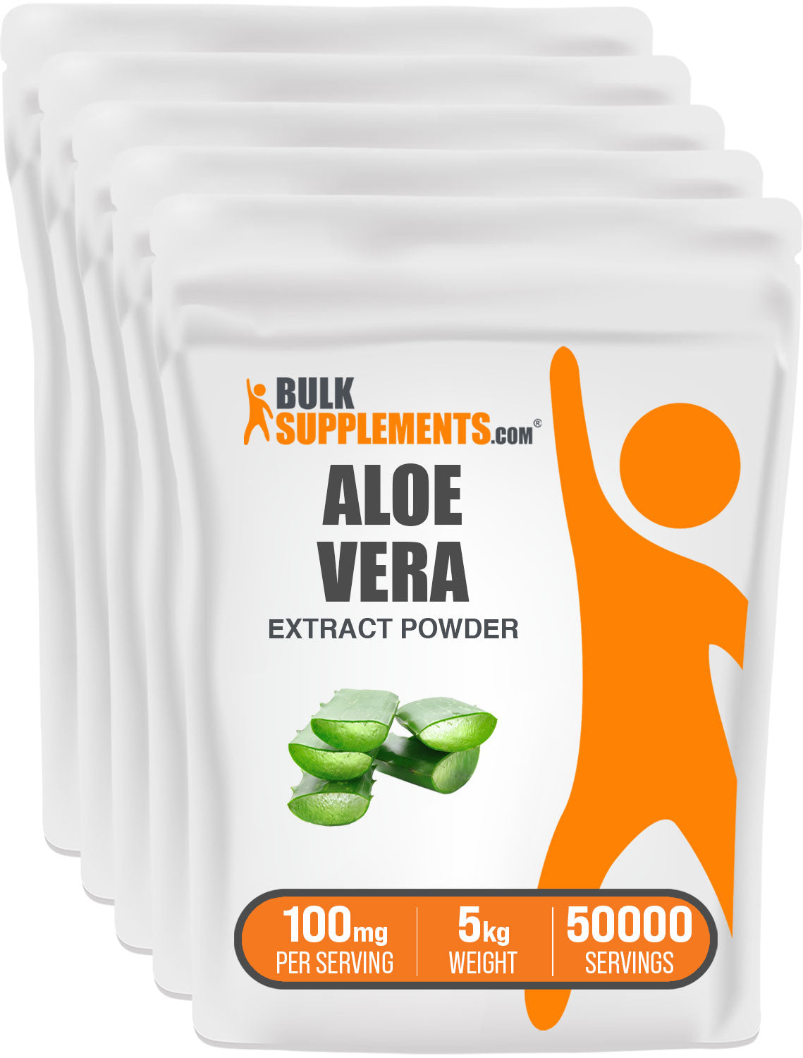 BulkSupplements.com Aloe Vera Extract Powder 5kg bag image