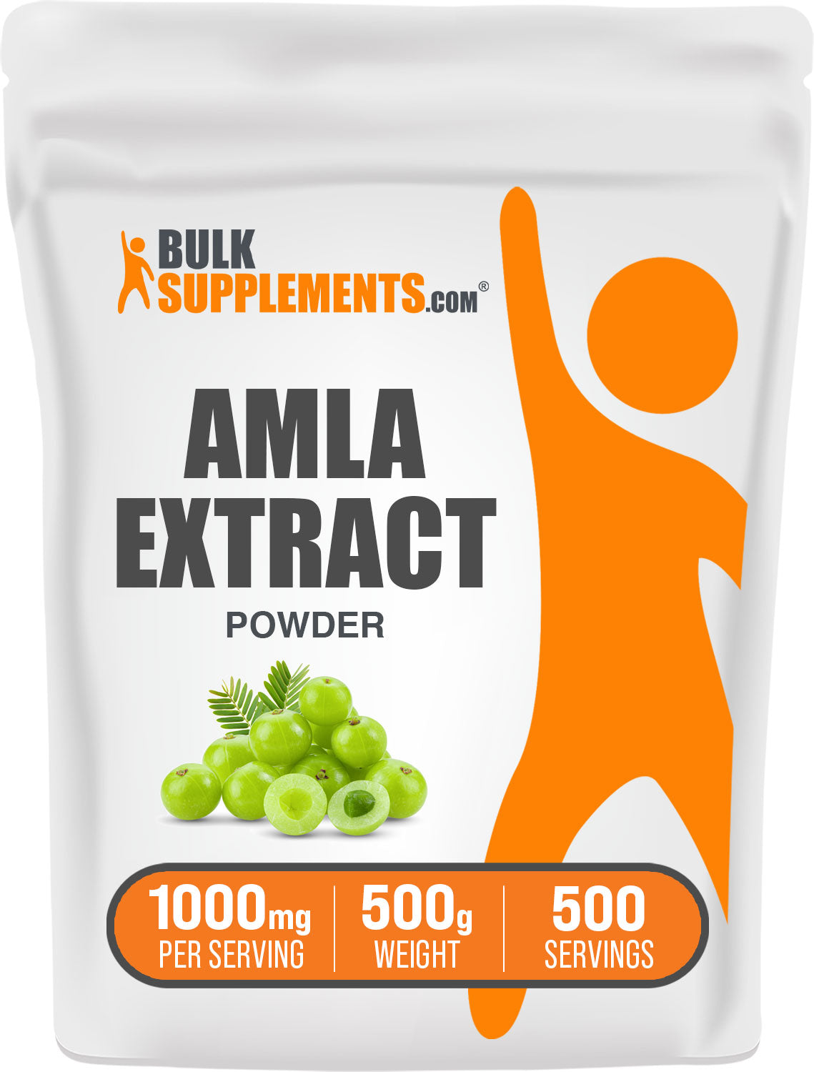 BulkSupplements.com Amla Extract Powder 500g Bag