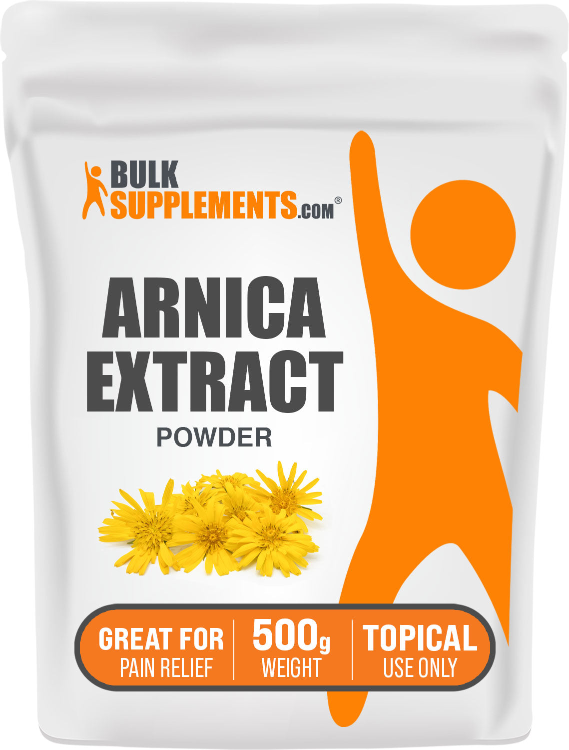 BulkSupplements.com Arnica Extract Powder 500g Bag