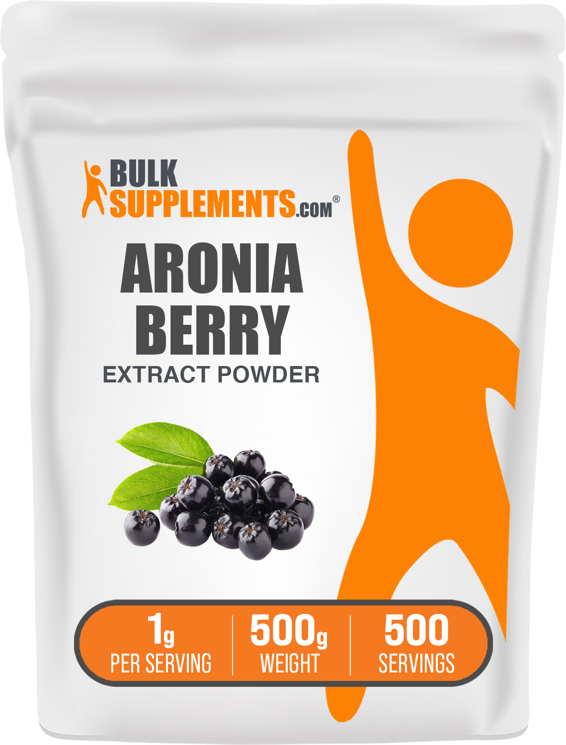 BulkSupplements.com Aronia Extract Powder 500g bag image