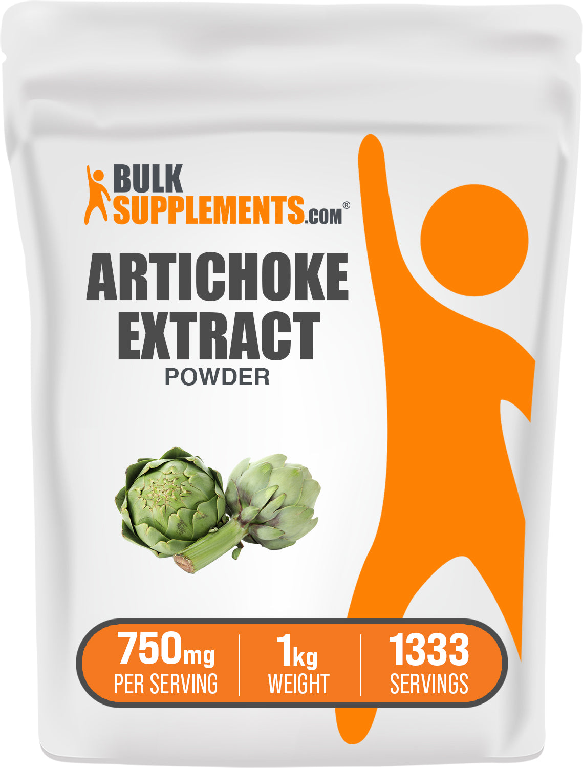 BulkSupplements.com Artichoke Extract Powder 1kg bag image