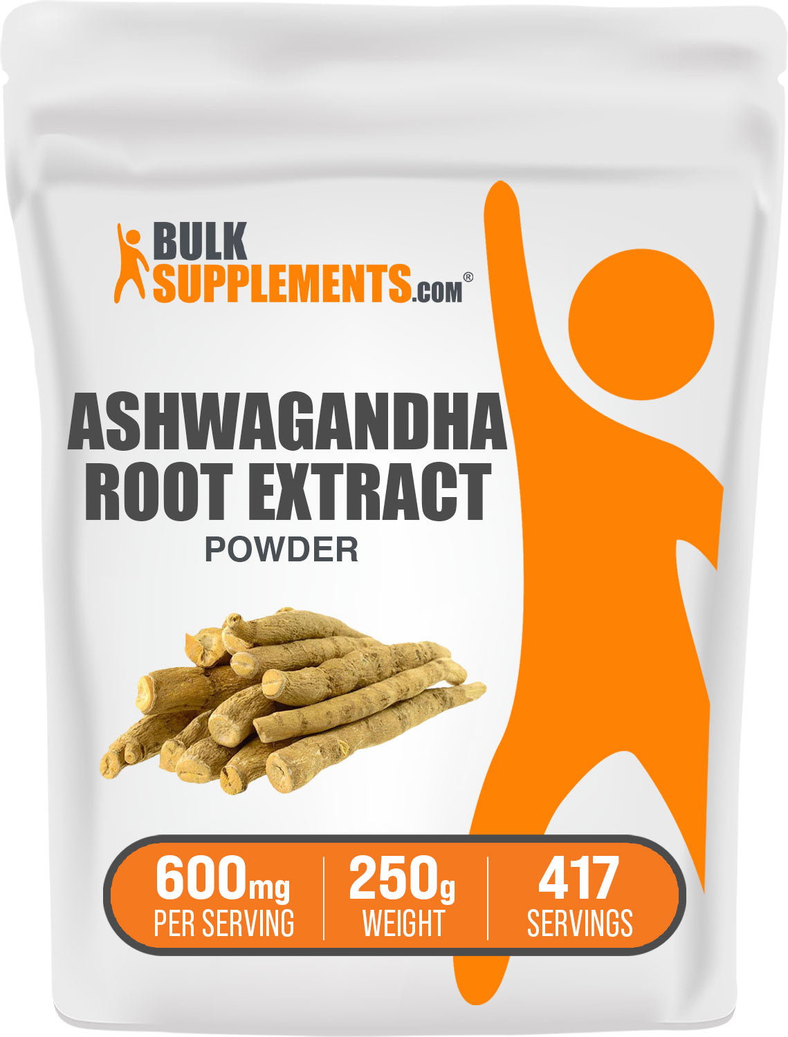 BulkSupplements Ashwagandha Root Extract Powder 250g