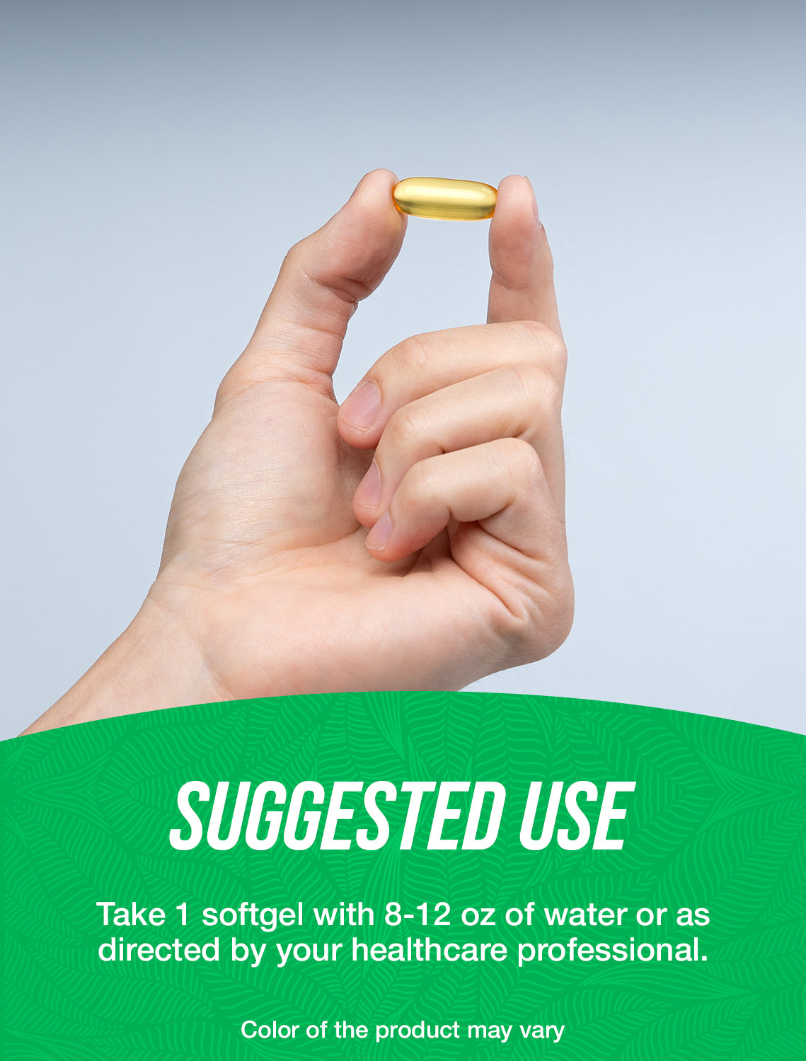 Avocado oil softgels suggested use image