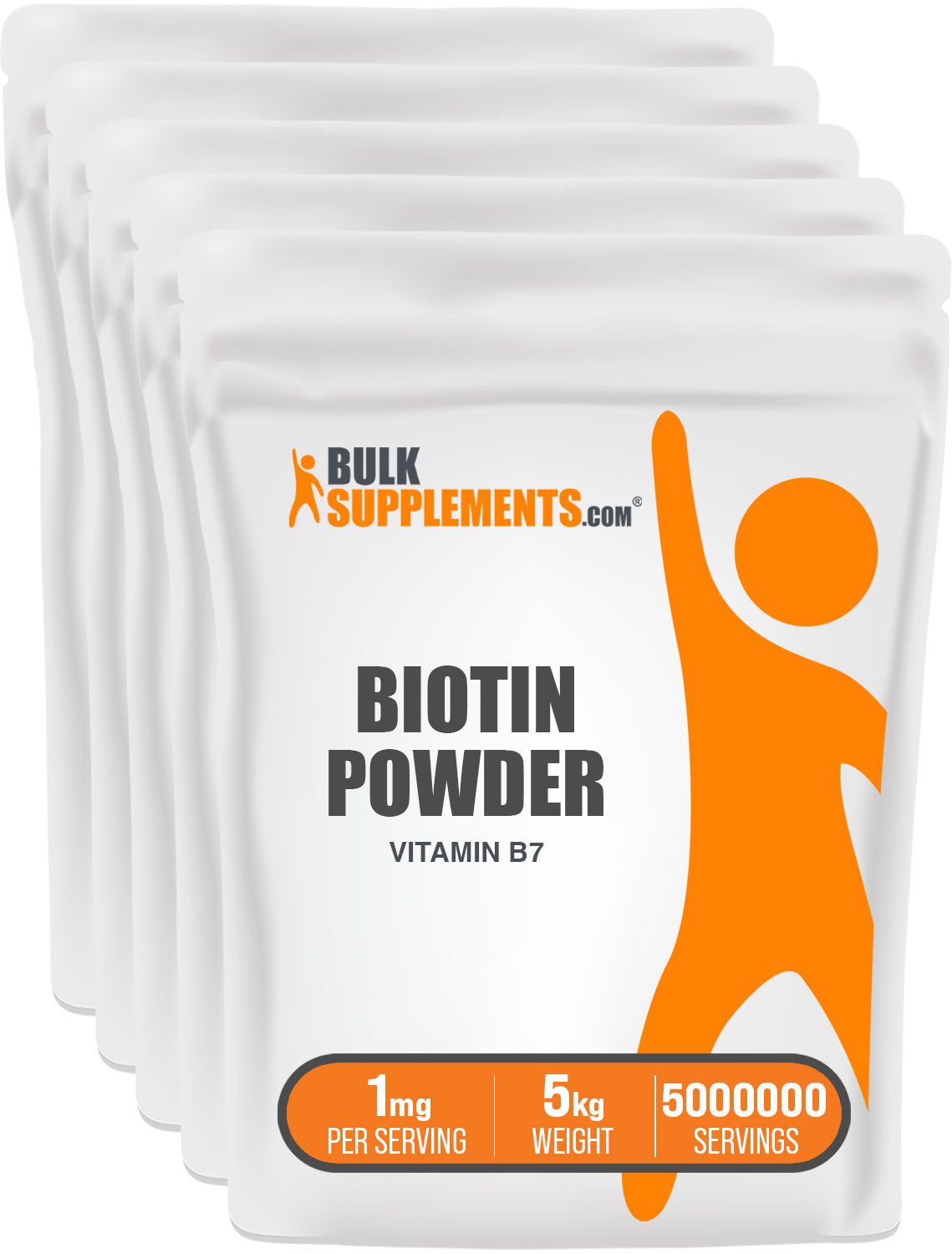 BulkSupplements Biotin Powder Vitamin B7 5kg bags
