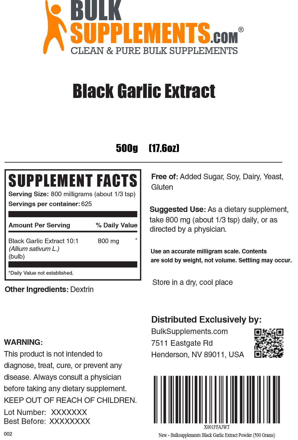 Black Garlic Extract Powder
