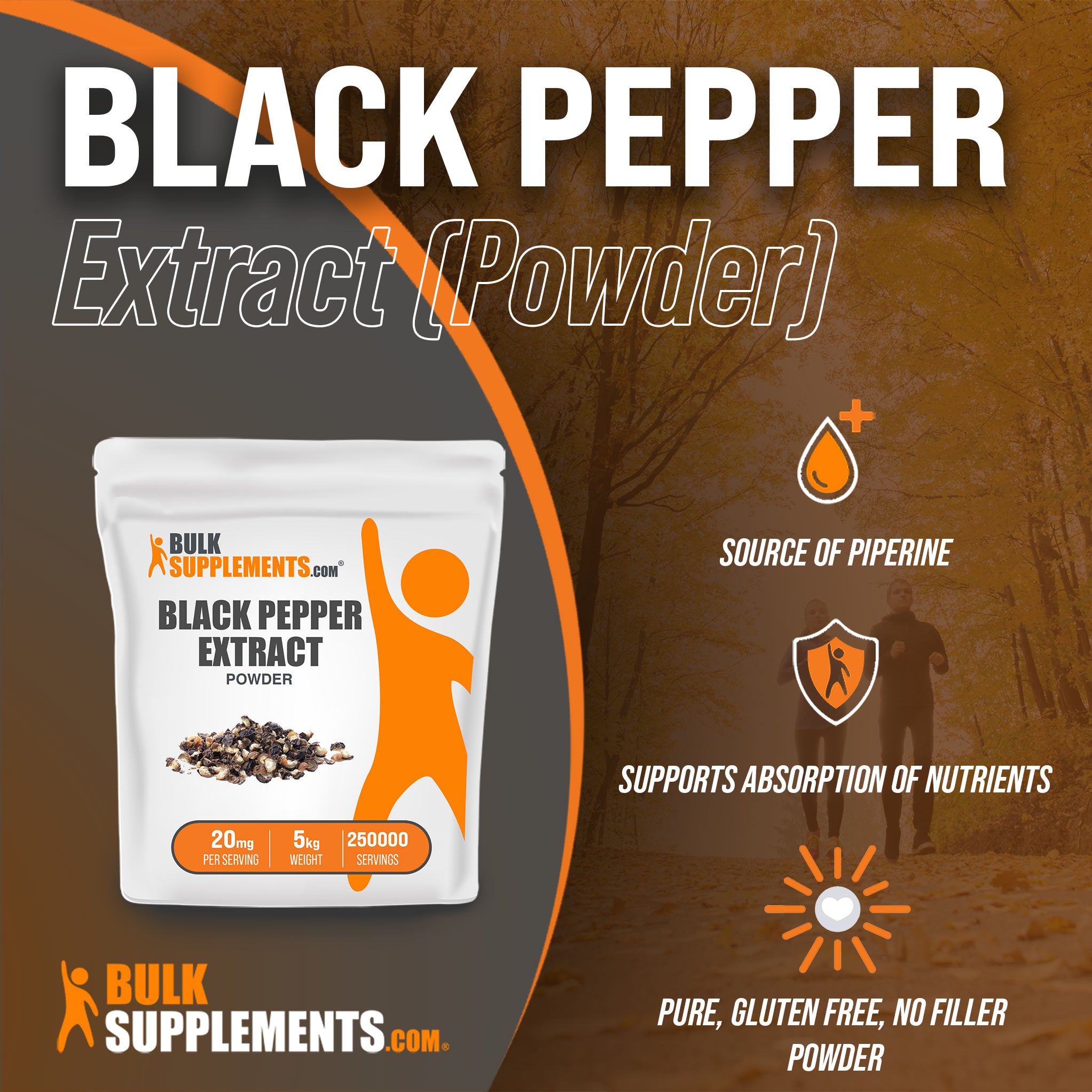 5kg bags of black pepper extract are a great source of piperine