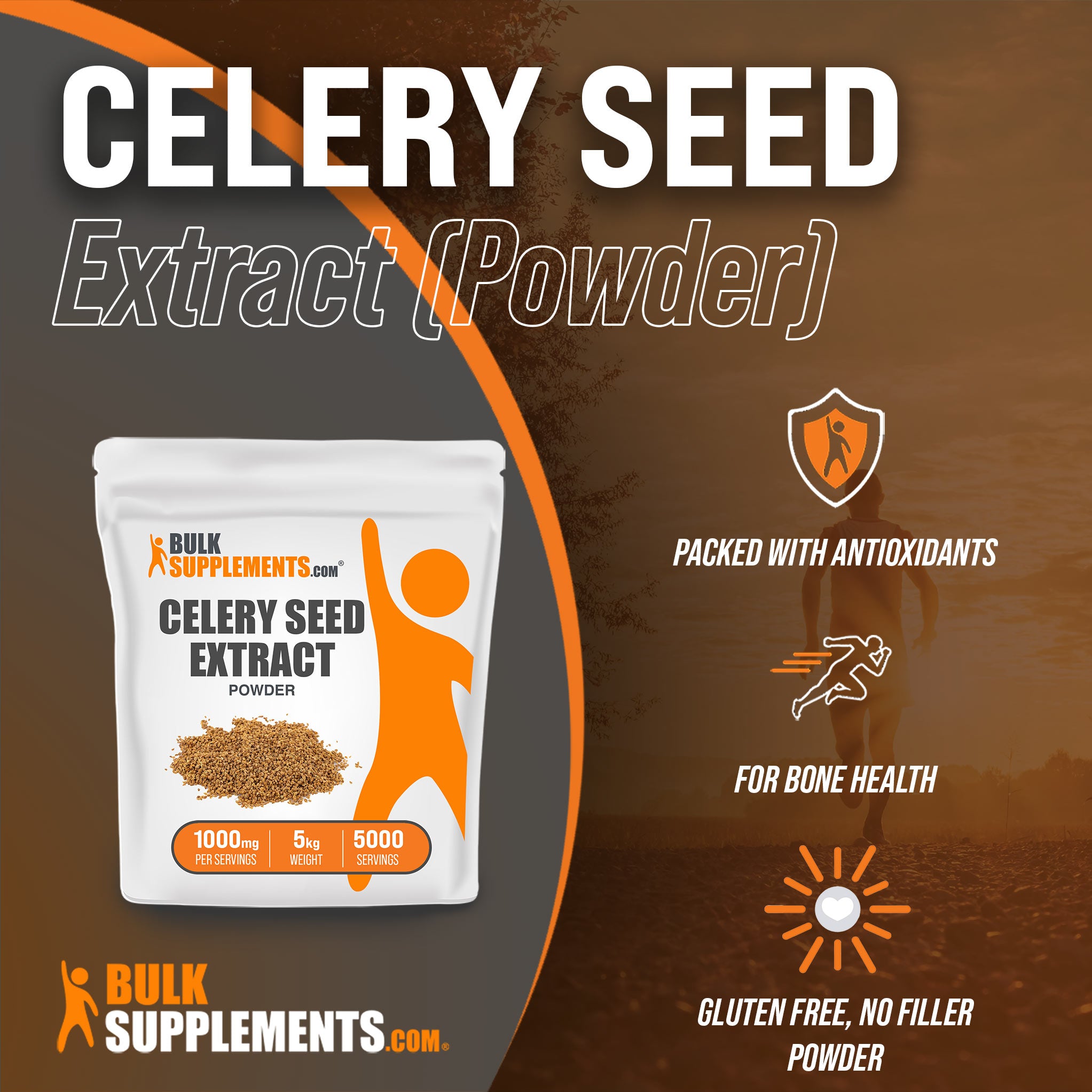 1kg celery seed extract is a perfect antioxidants supplement