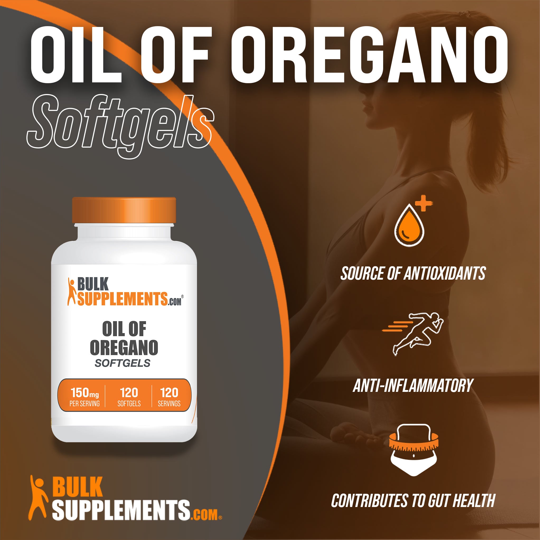 Benefits of Oil of Oregano Softgels: packed with antioxidants, for gut health, easy to take softgels