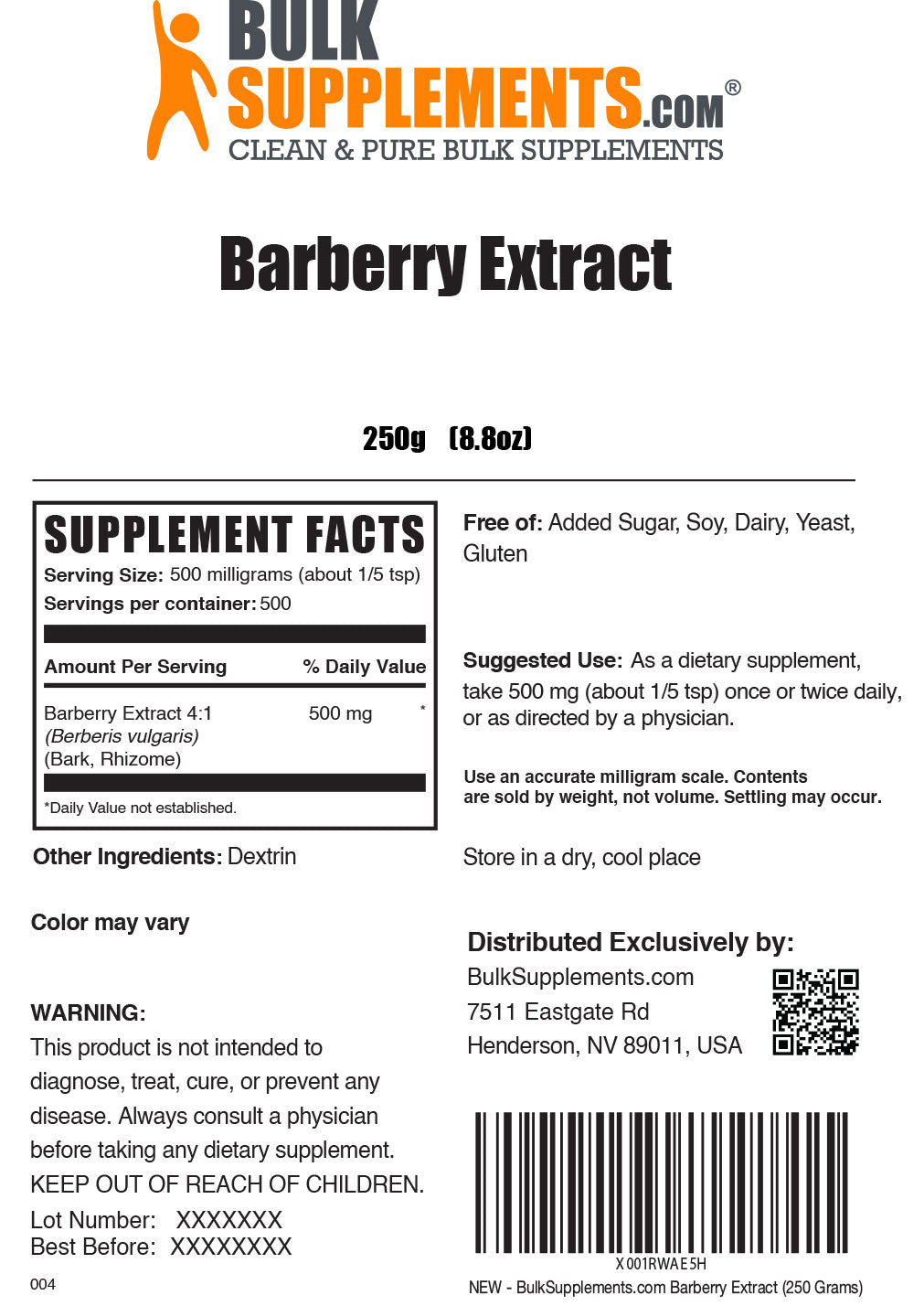 Barberry Extract Powder