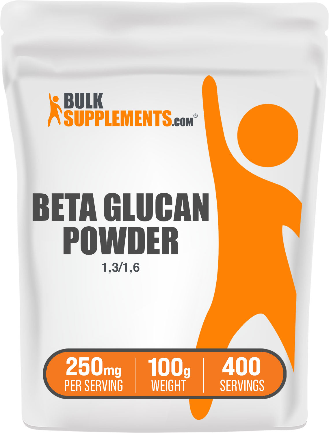 BulkSupplements.com Beta Glucan Powder 100g Bag