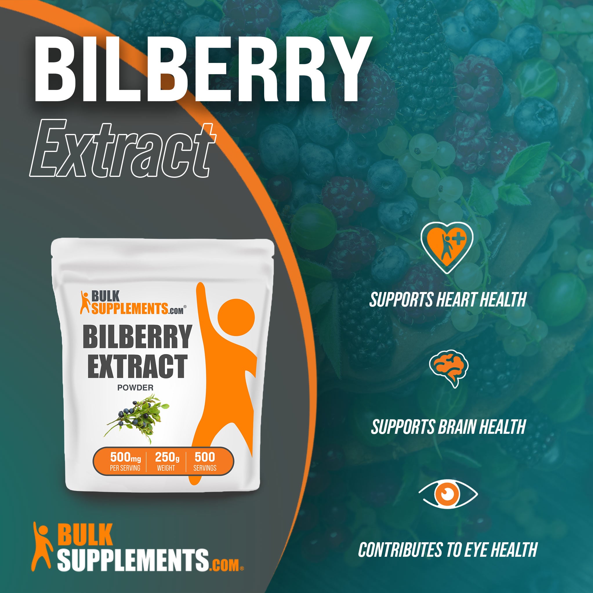 250g Bilberry Extract is an ideal eye supplement
