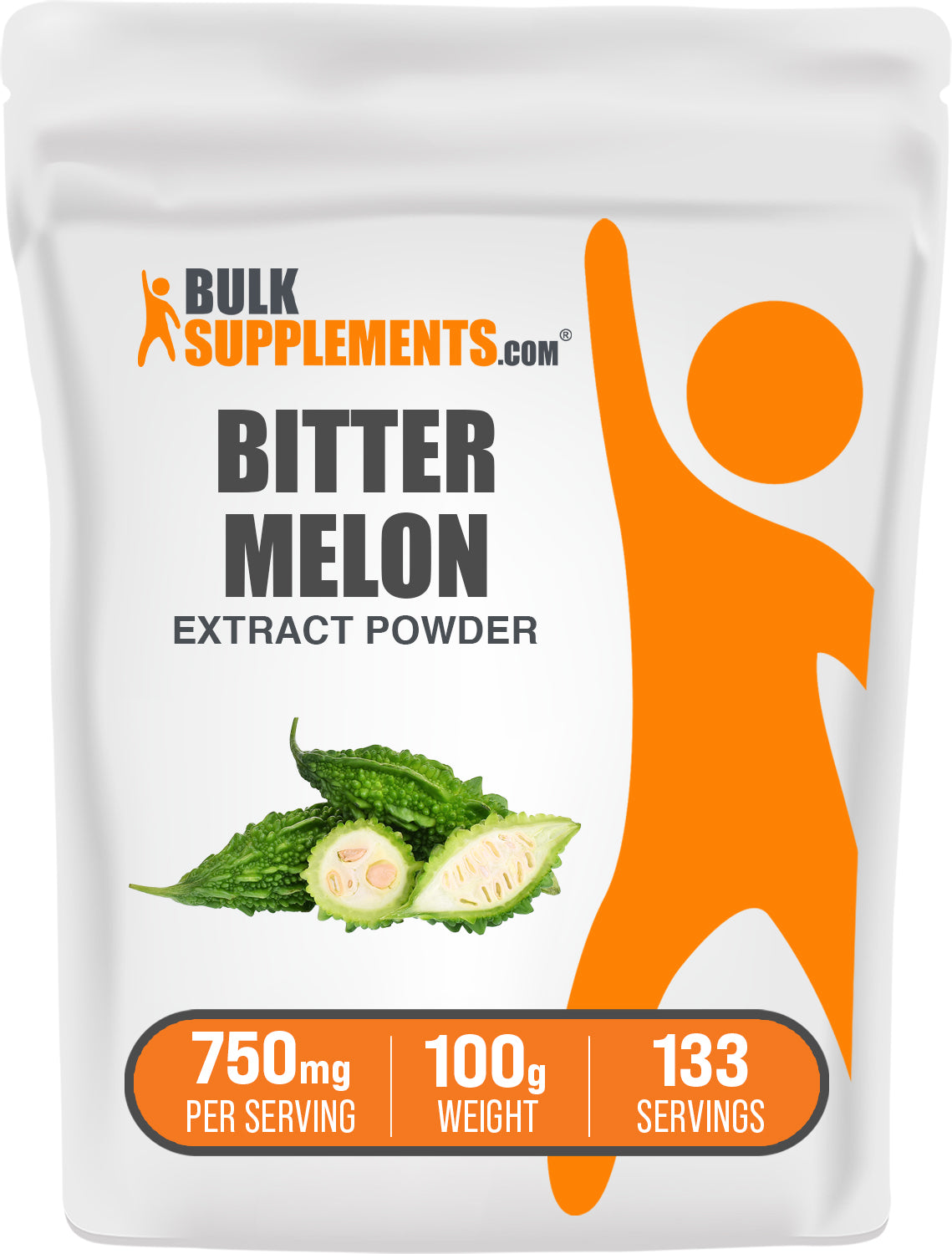 BulkSupplements.com Bitter Melon Extract Powder 100g bag image