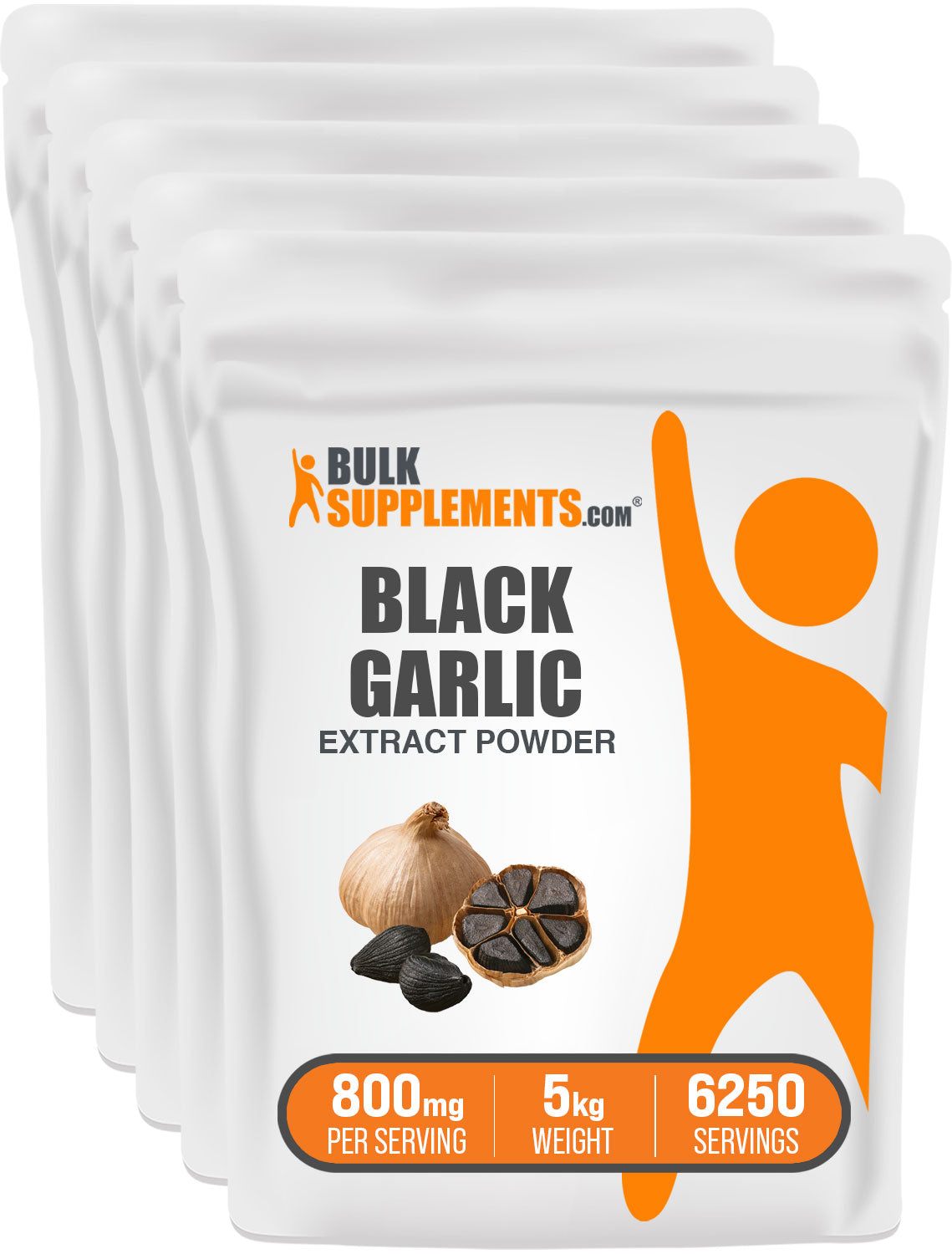BulkSupplements.com Black Garlic Extract Powder 5kg bag image