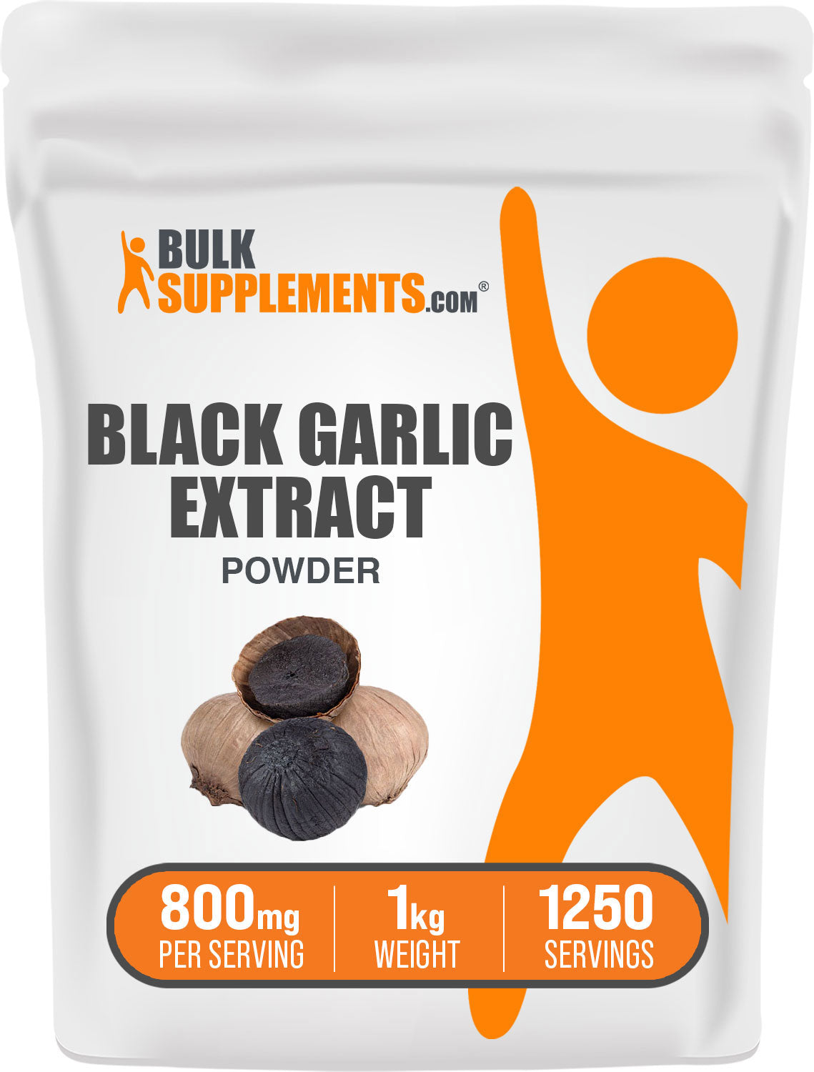 BulkSupplements.com Black garlic extract powder bag 1kg