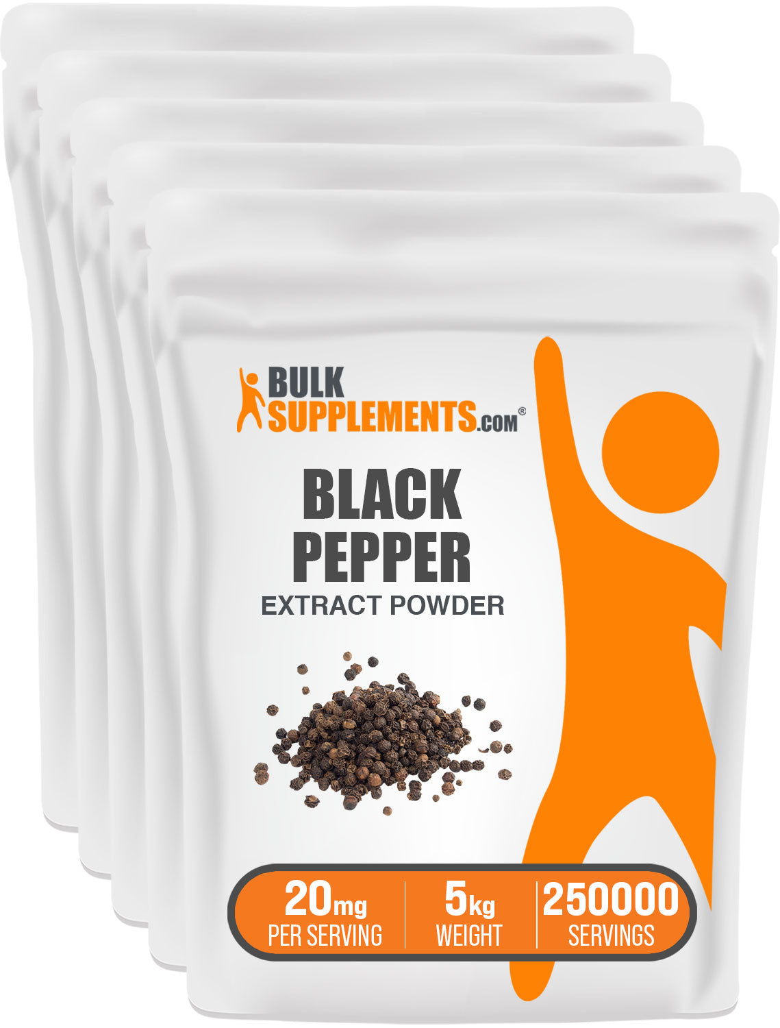 BulkSupplements.com Black Pepper Extract Powder 5kg bag image