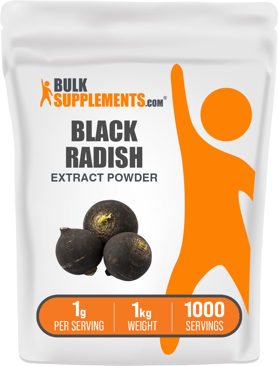 BulkSupplements.com Black Radish Extract Powder 1kg bag image