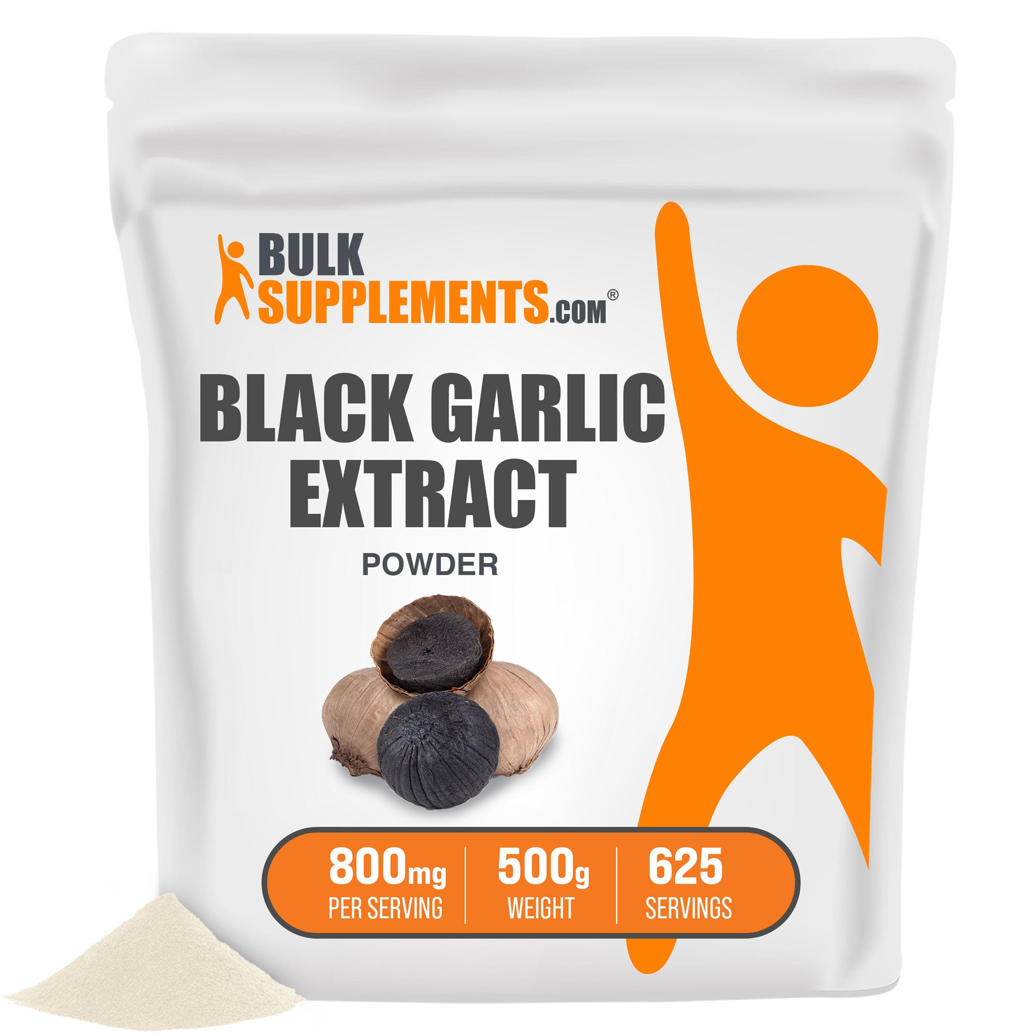 BulkSupplements Black Garlic Extract Powder 500 grams bag