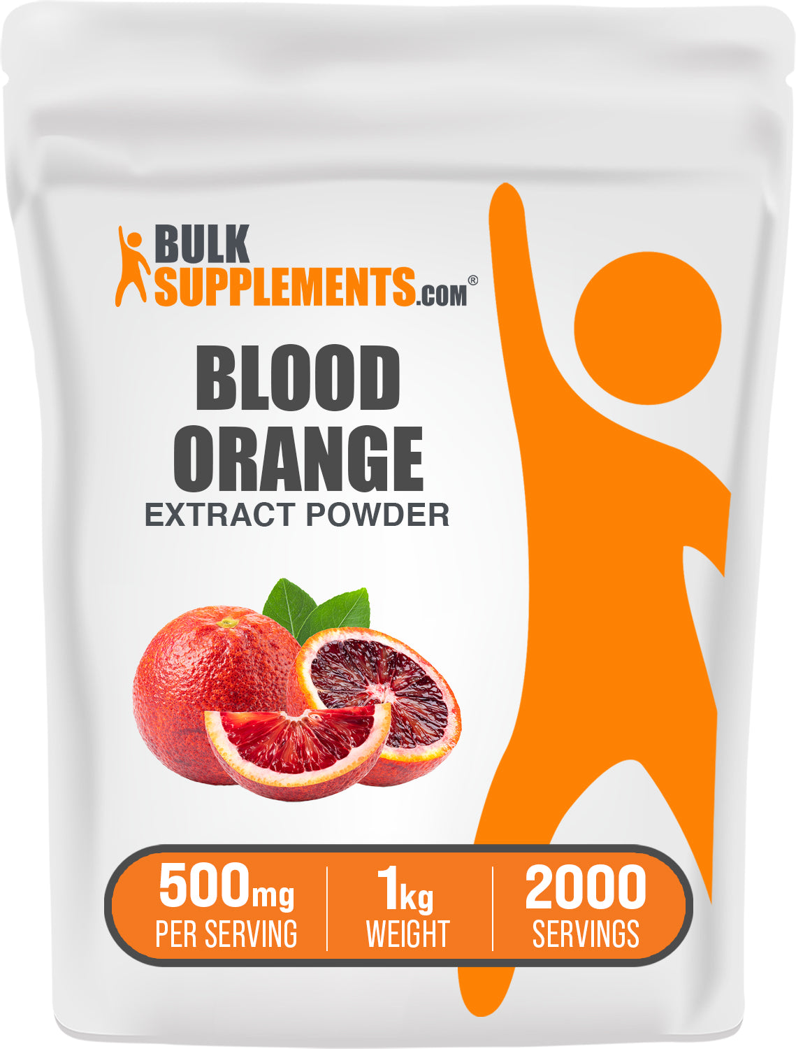 BulkSupplements.com Blood Orange Extract Powder 1kg bag image