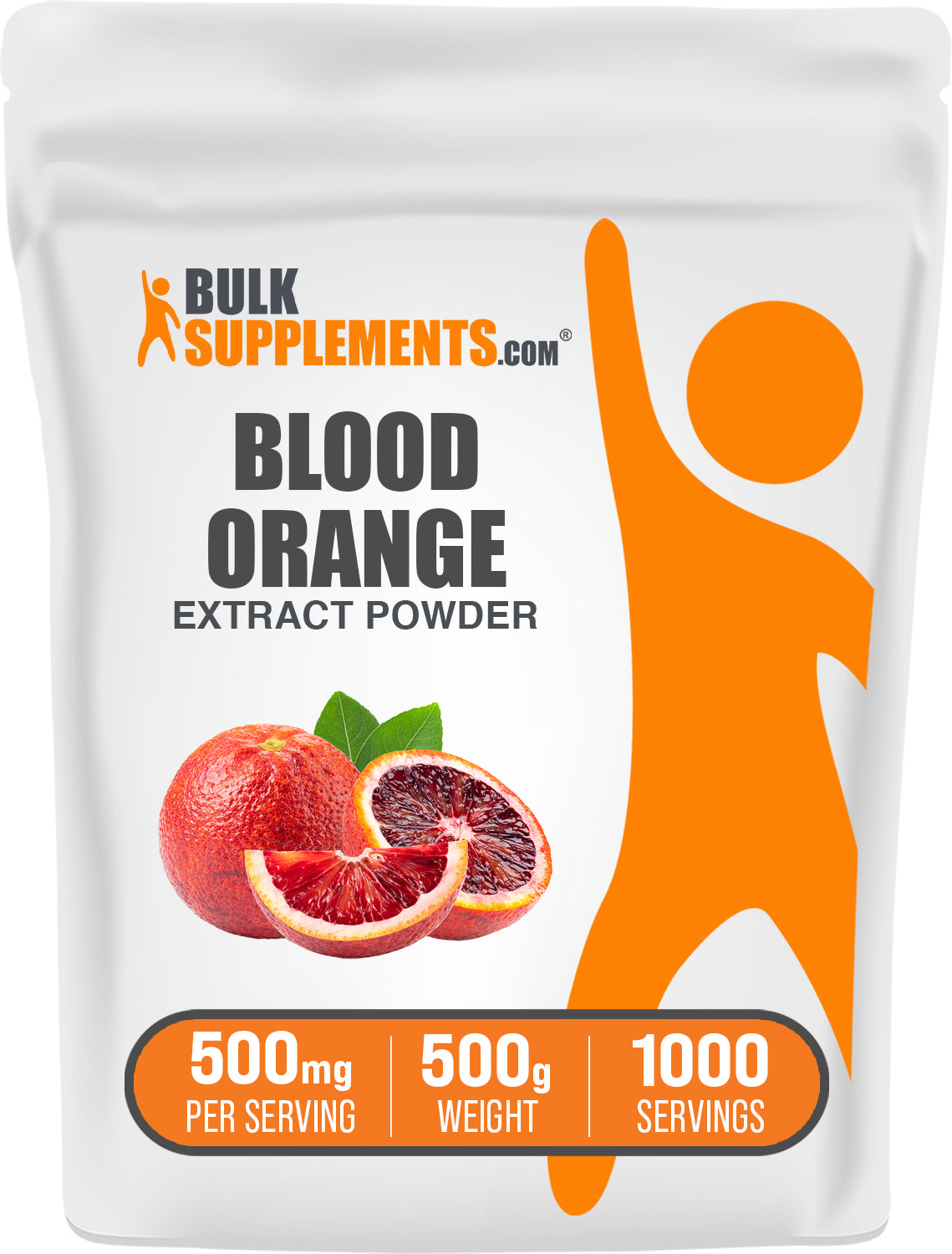 BulkSupplements.com Blood Orange Extract Powder 500g bag image