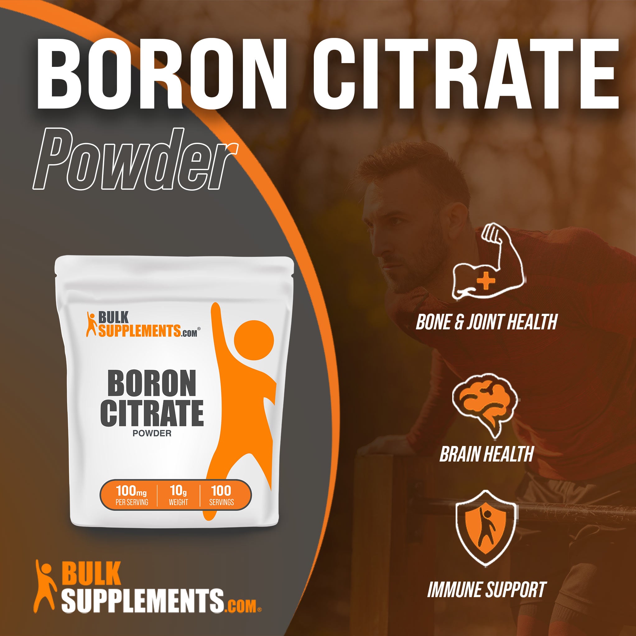 10g of Boron Citrate: 100mg Servings