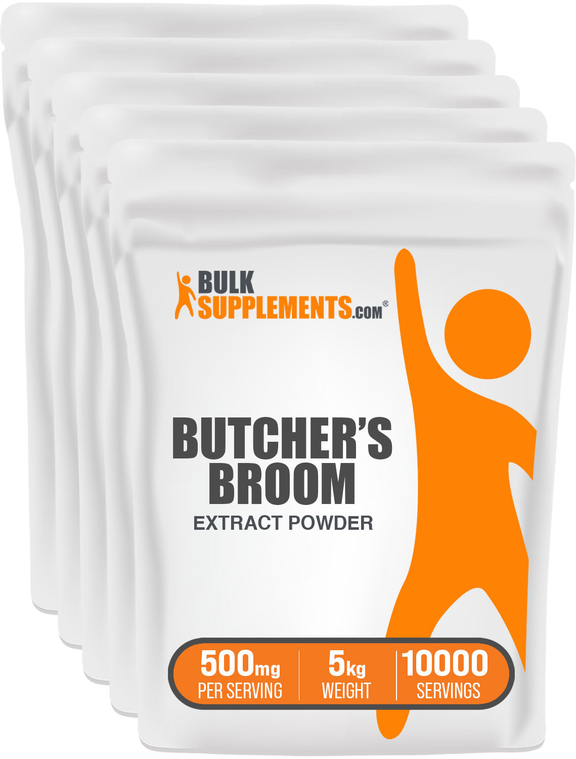 BulkSupplements Butcher's Broom Extract Powder 5 Kilograms set of 5 bags
