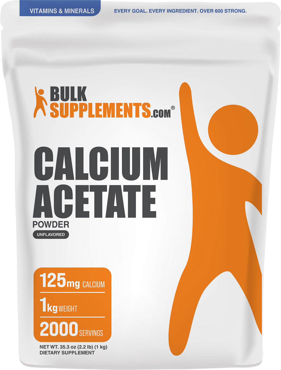 Calcium Acetate Powder 1kg Main Image