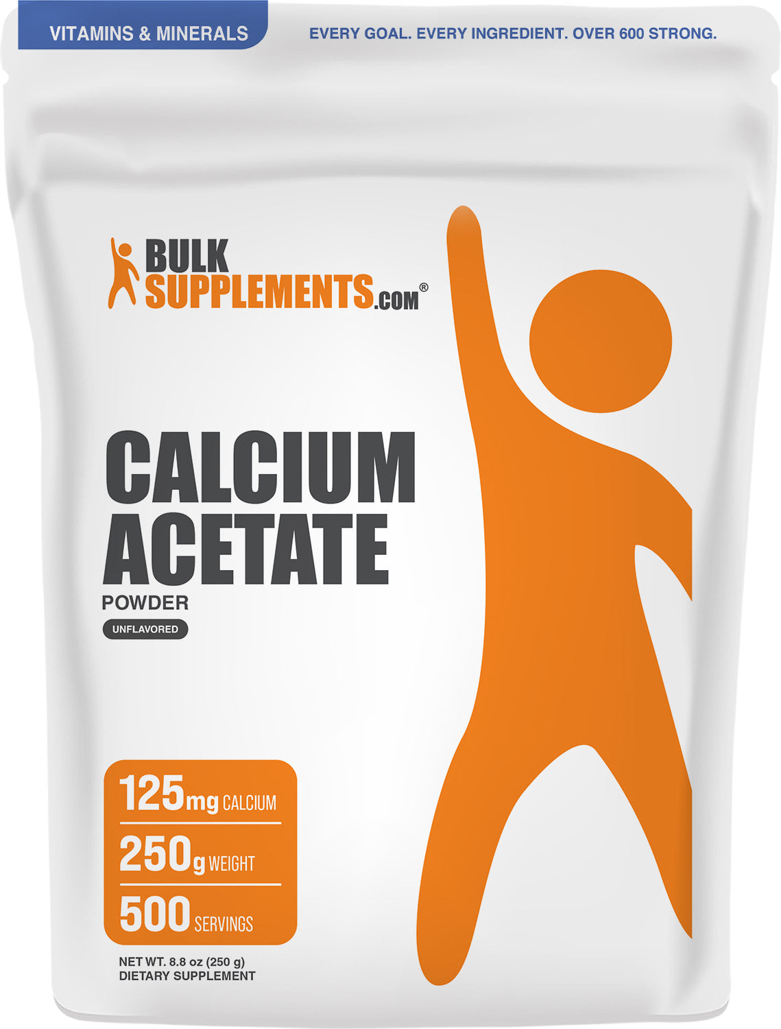 Calcium Acetate Powder 250g Main Image
