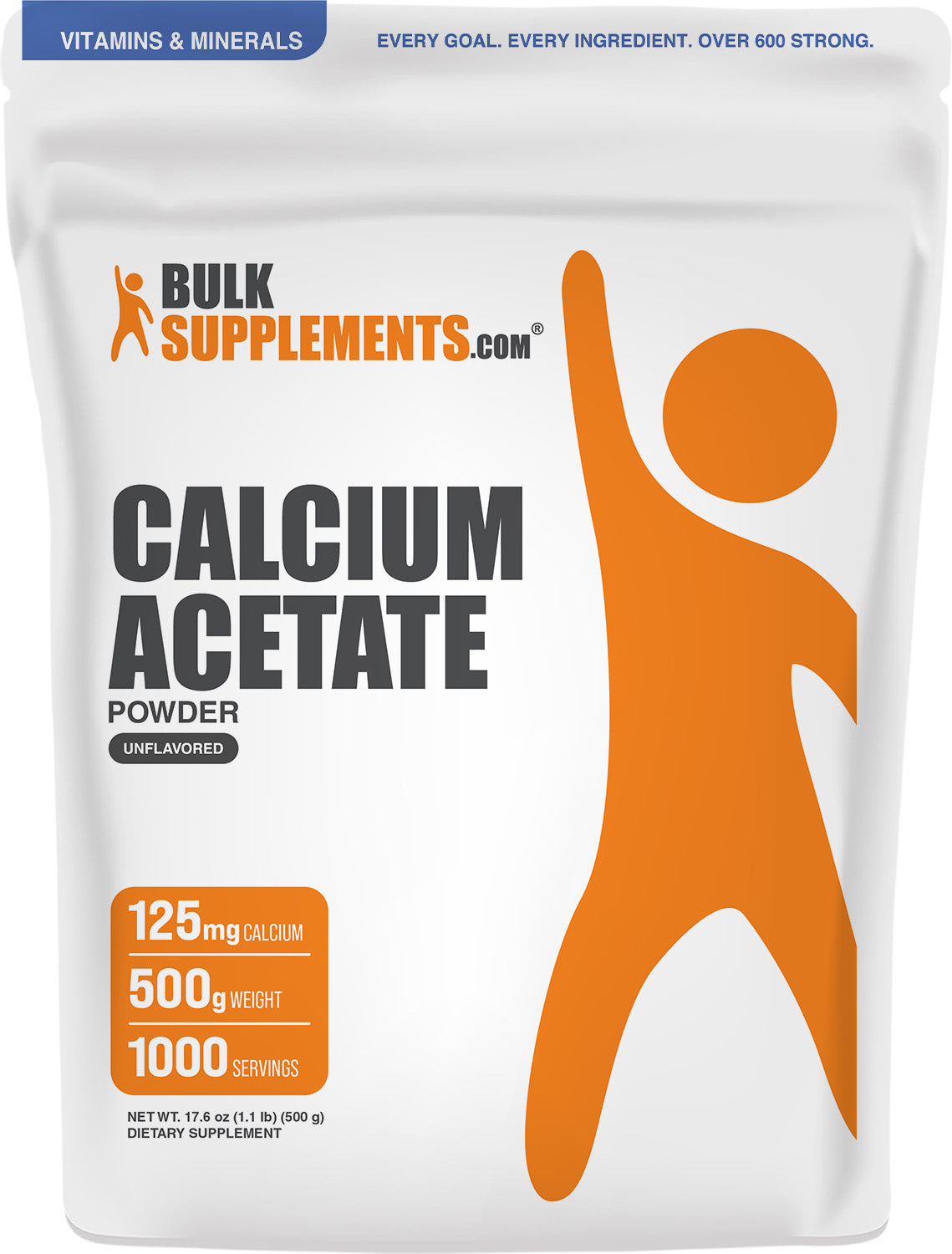 Calcium Acetate Powder 500g Main Image