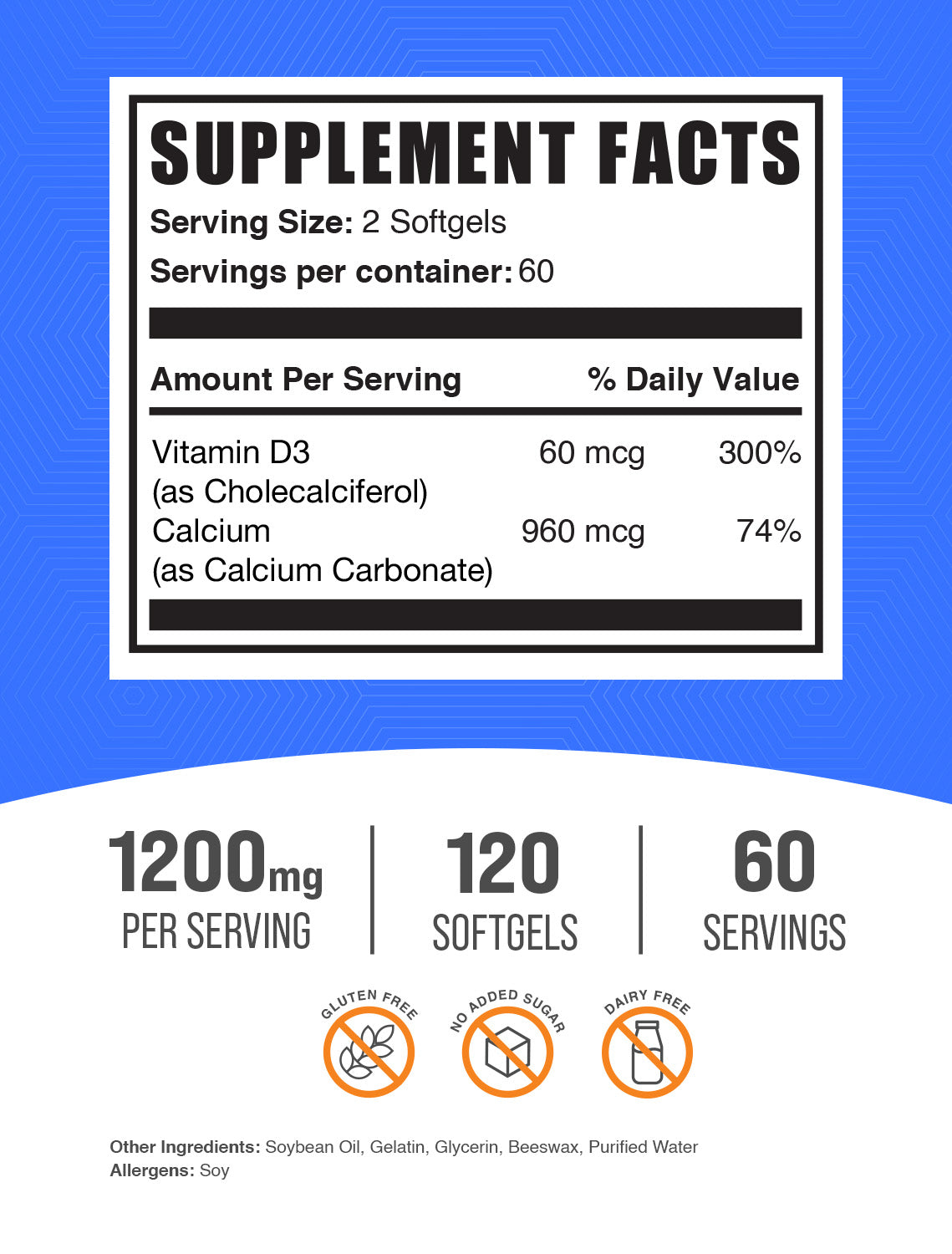 Calcium Carbonate & Vitamin D3 Softgels