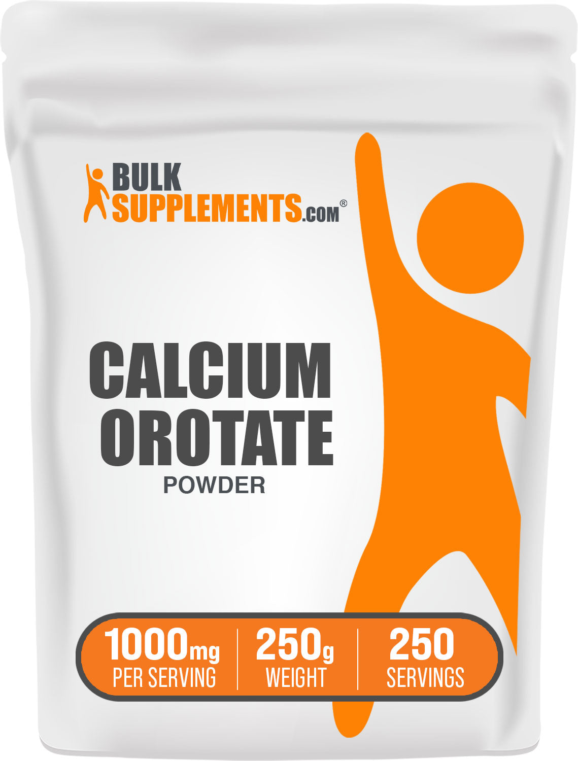 BulkSupplements.com Calcium Orotate Powder 250g Bag