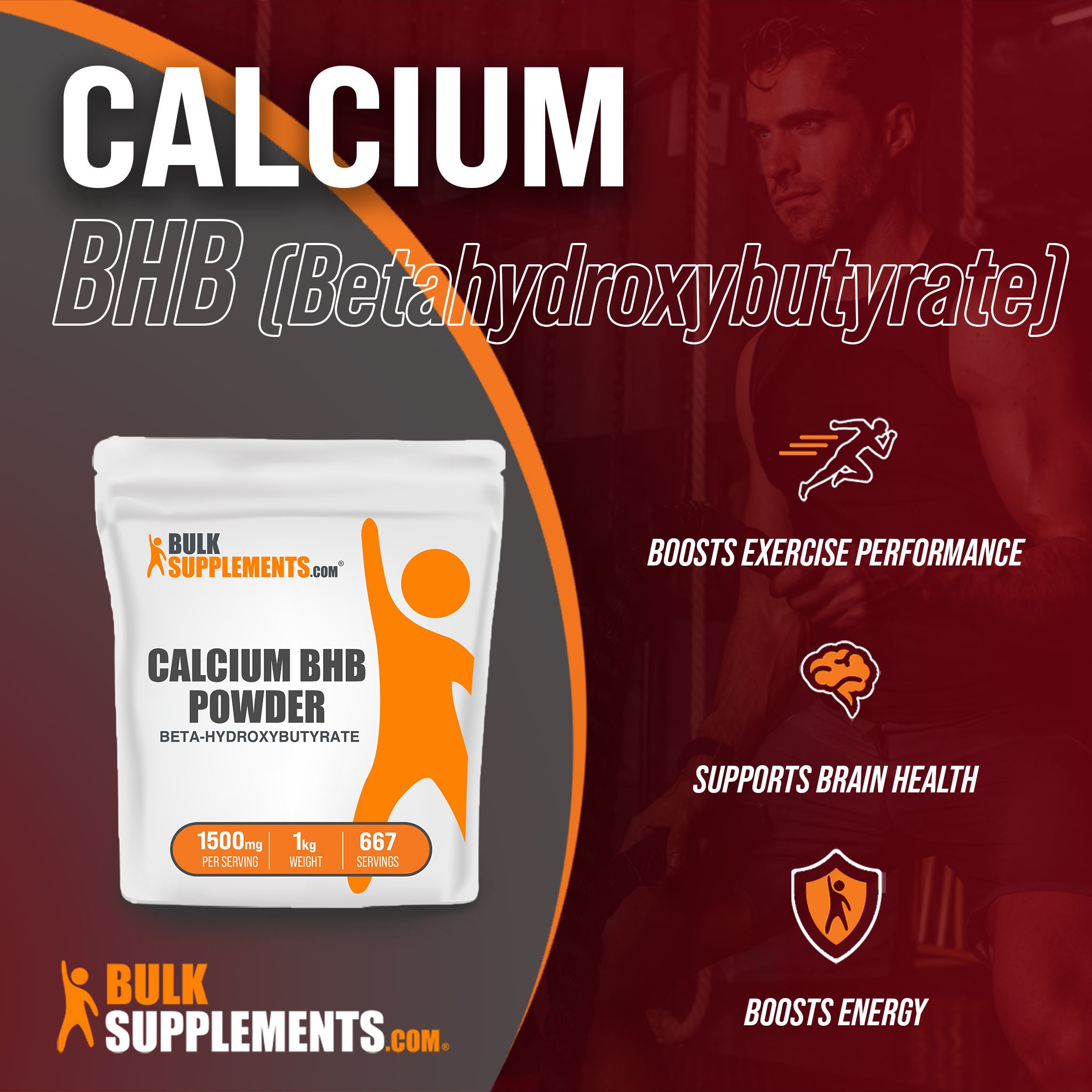 Benefits of Calcium BHB (Beta-hydroxybutyrate); Boosts exercise performance, supports brain health, boosts energy