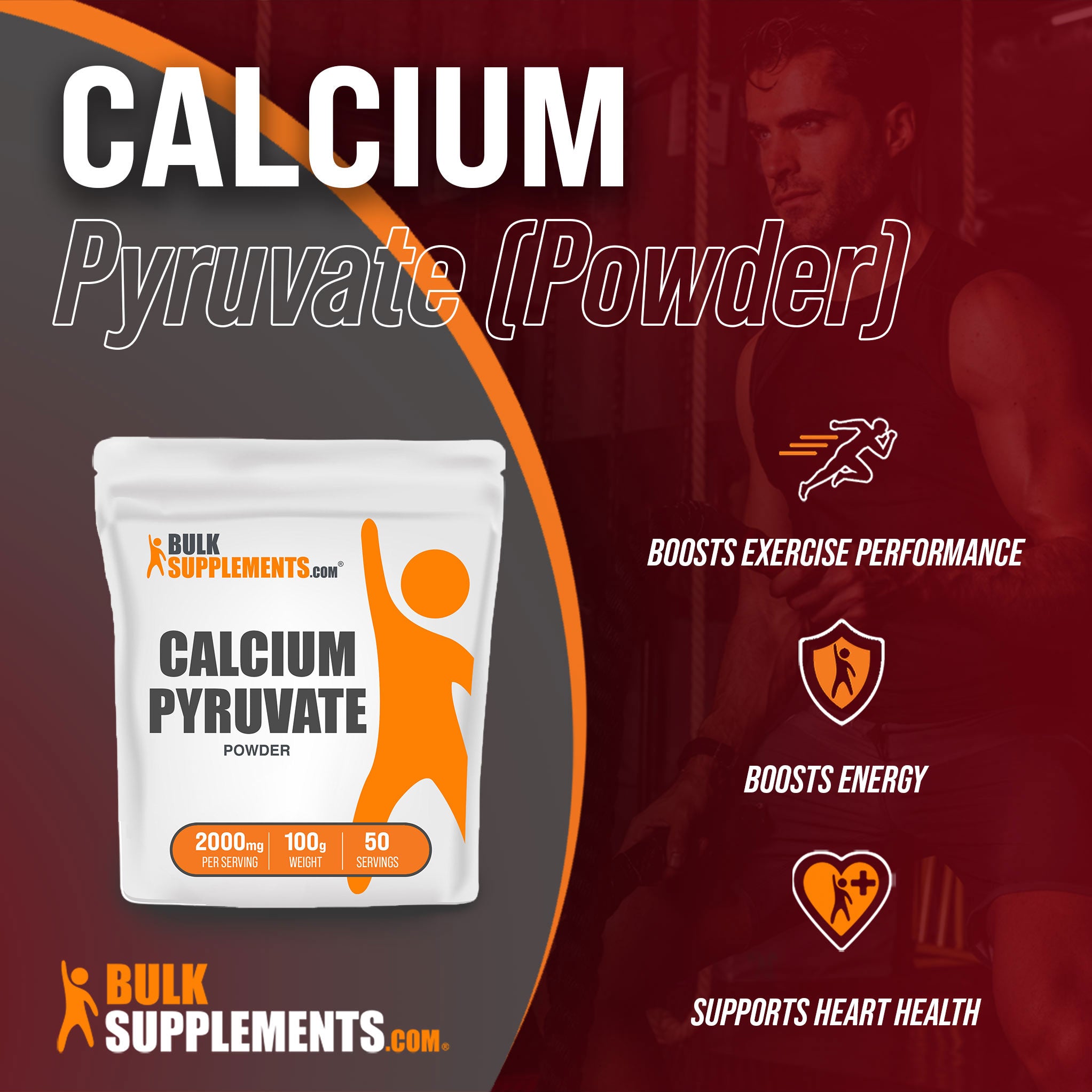 Benefits of Calcium Pyruvate Powder; boosts exercise performance, boosts energy, supports heart health