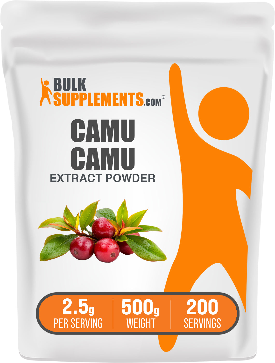 BulkSupplements.com Camu Camu Extract Powder 500g bag image