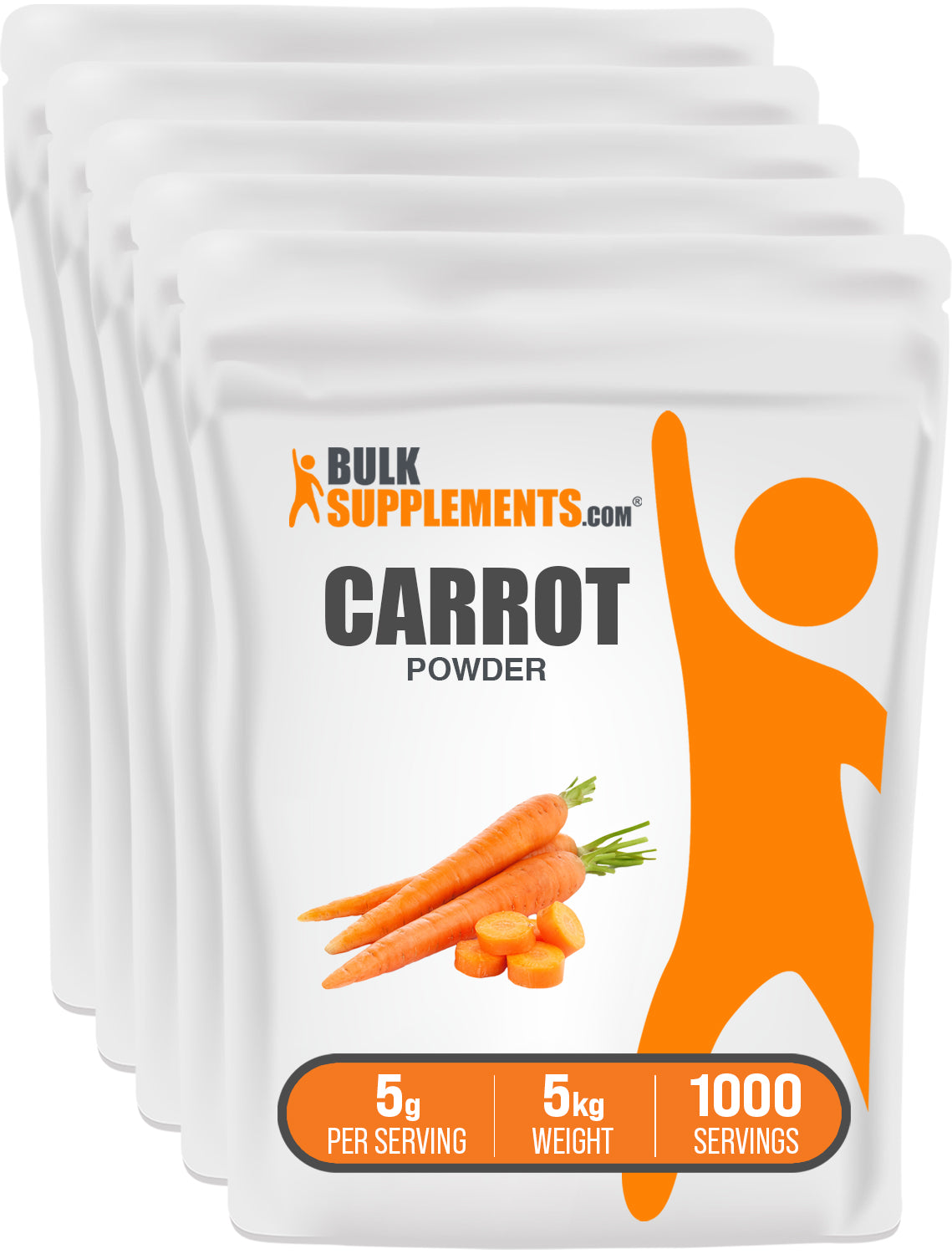 BulkSupplements.com Carrot Powder 5kg bag image