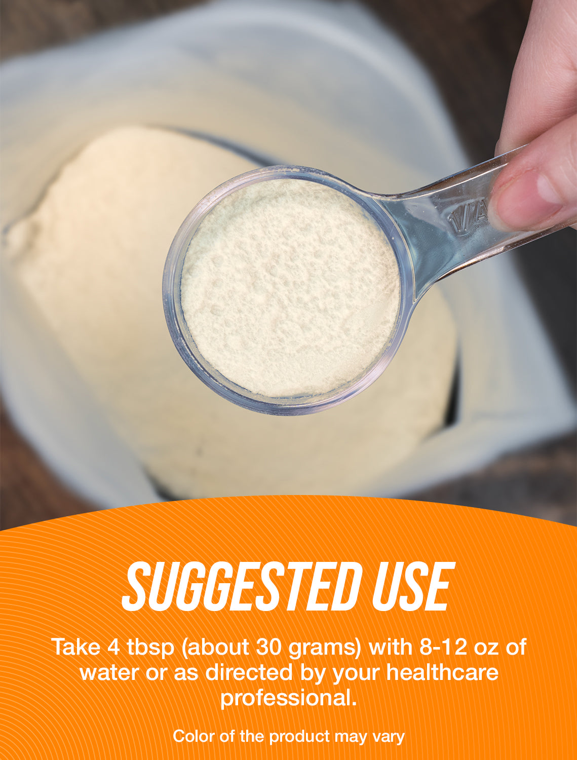 Casein protein powder suggested use image