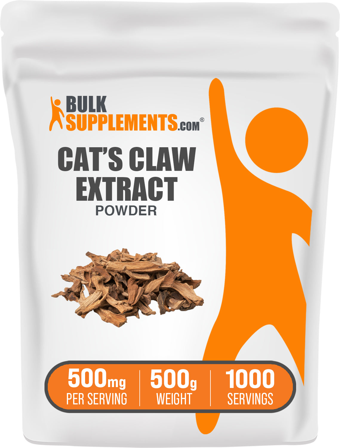 BulkSupplements.com Cat's Claw Extract Powder 500g bag image