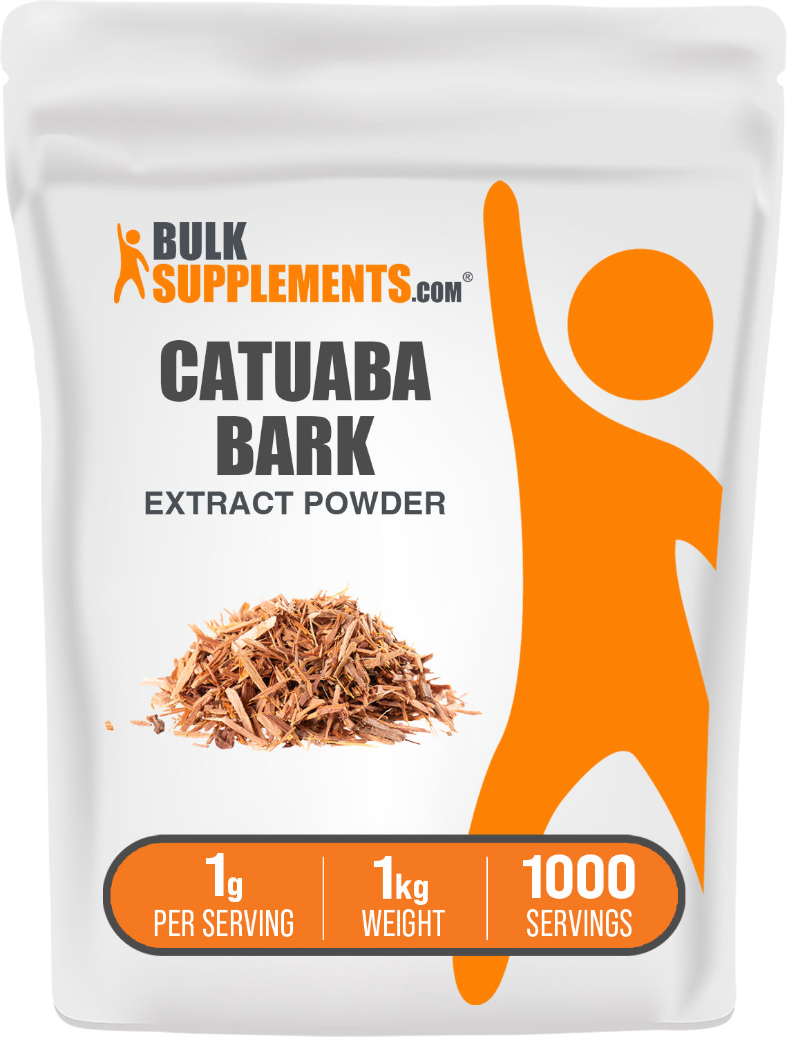 BulkSupplements.com Catuaba Extract Powder 1kg bag image
