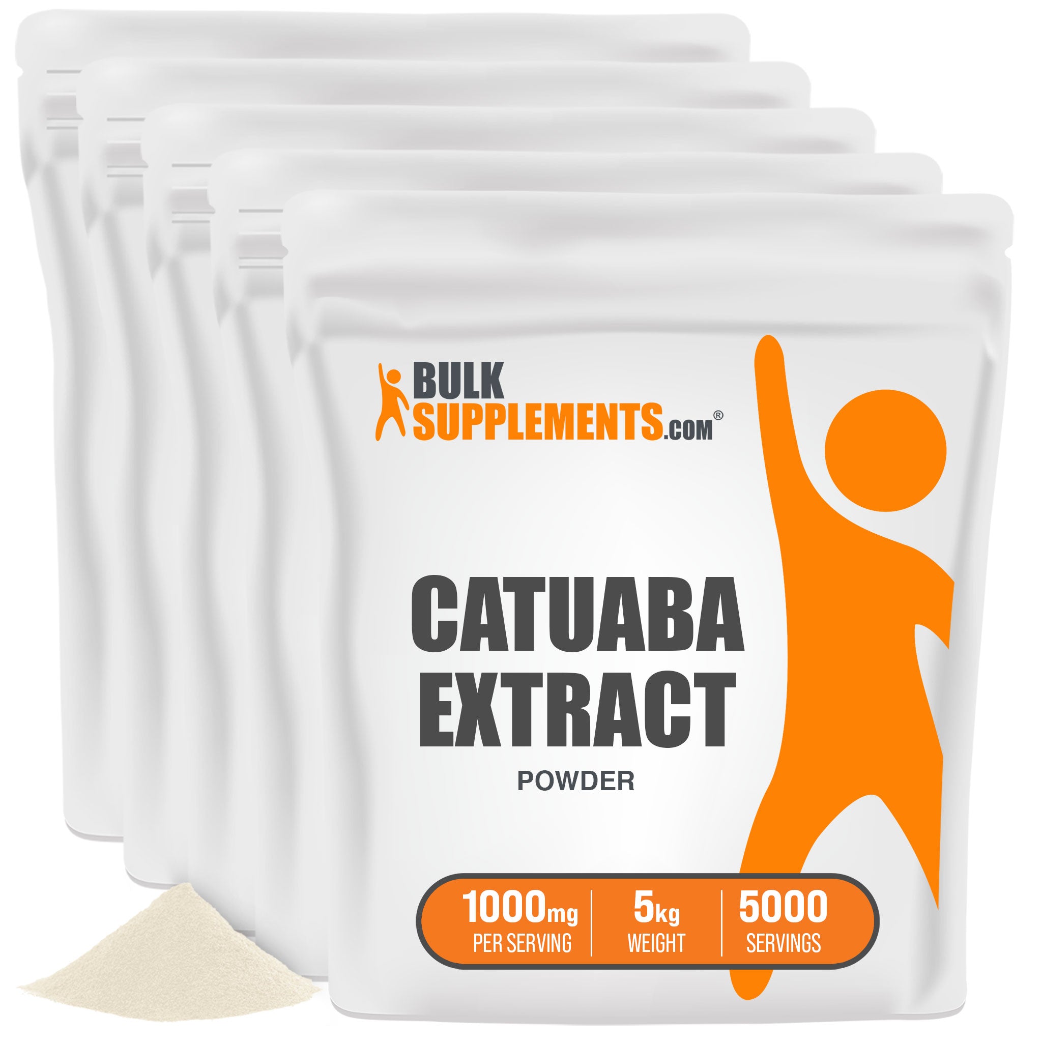 BulkSupplements Catuaba Extract Powder 5 Kilograms set of 5 bags