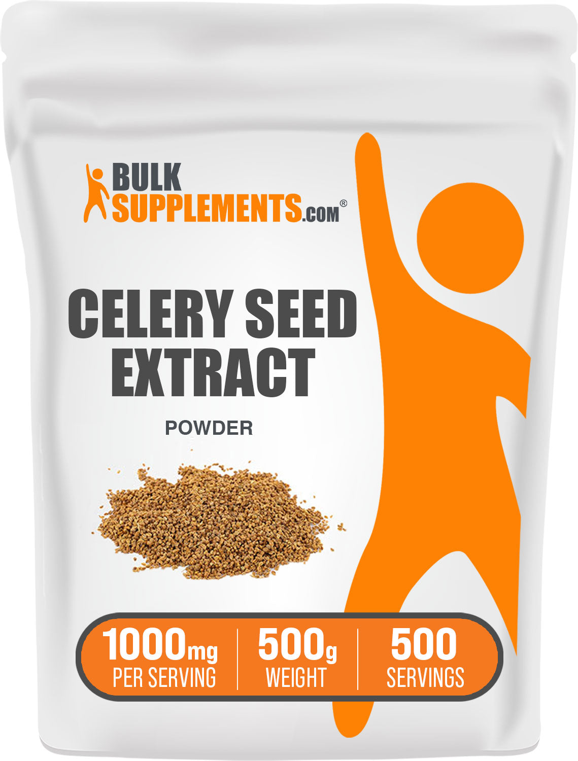 BulkSupplements.com Celery Seed Extract Powder 500g Bag