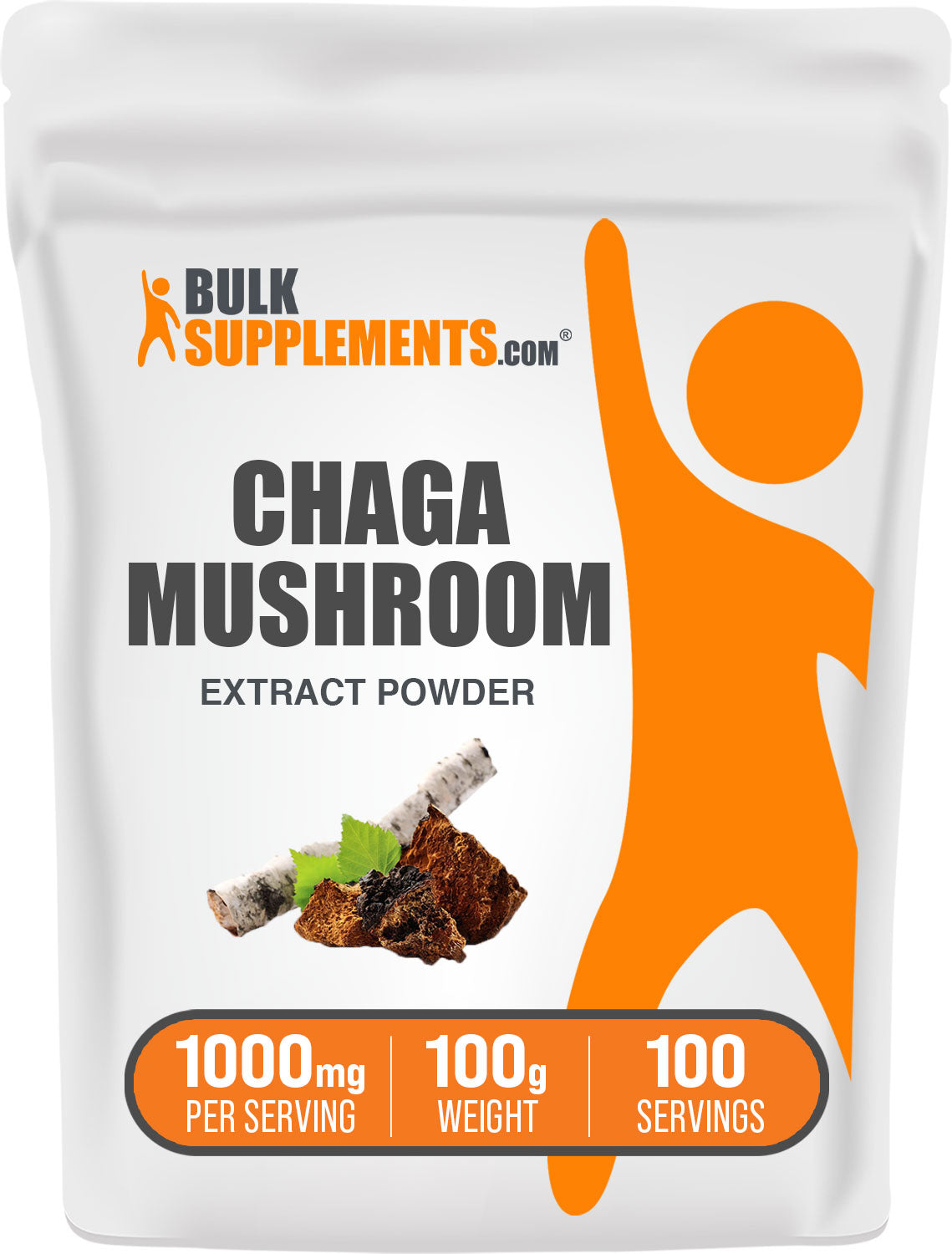 100g of chaga mushroom supplement