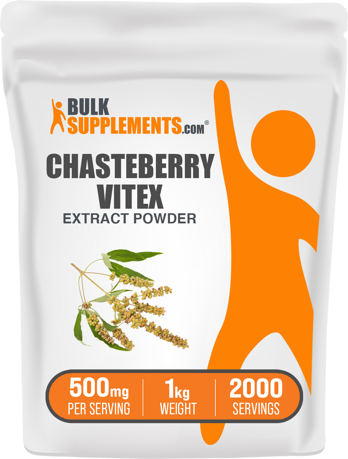 BulkSupplements.com Chasteberry Extract Powder 1kg bag image