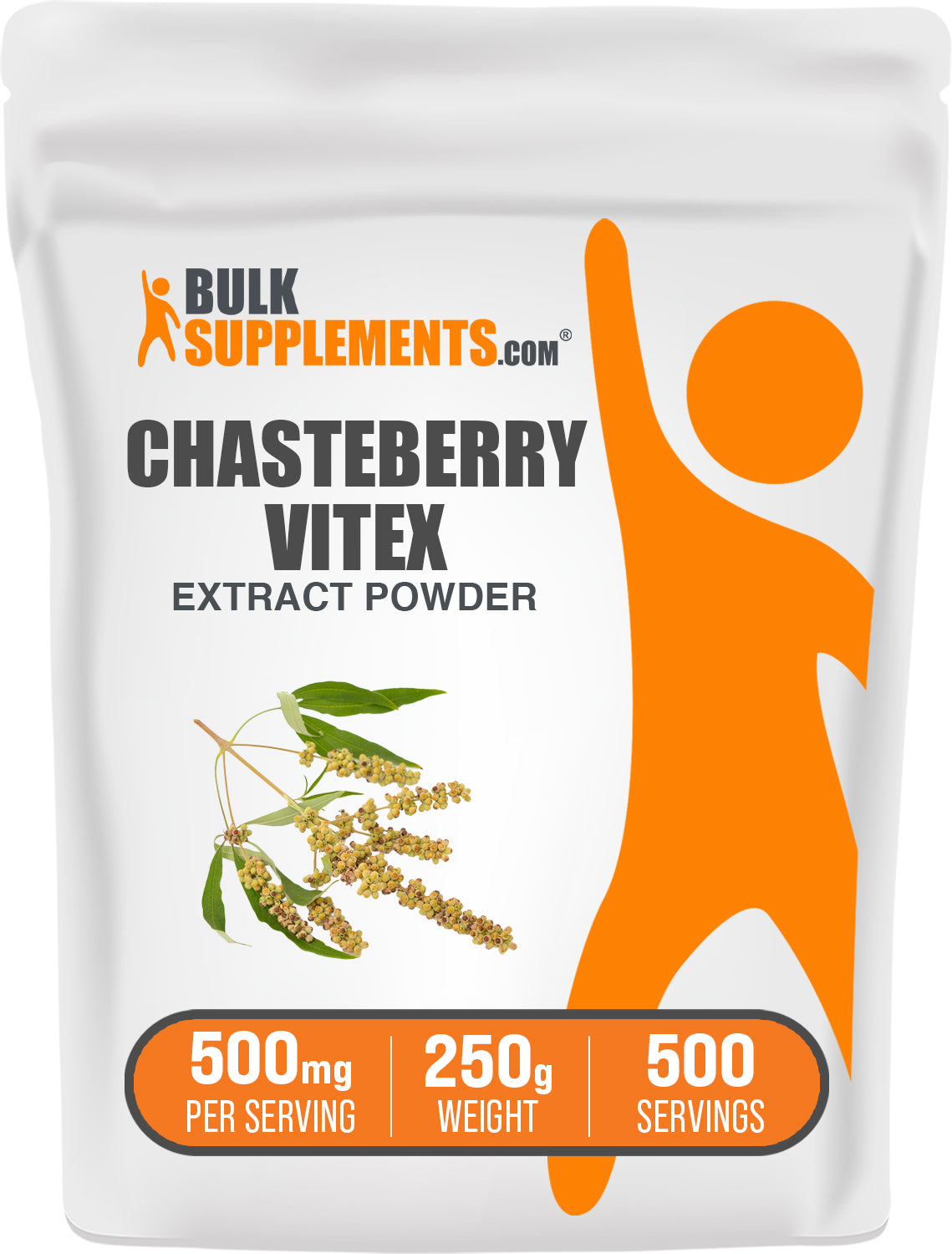 BulkSupplements.com Chasteberry Extract Powder 250g bag image