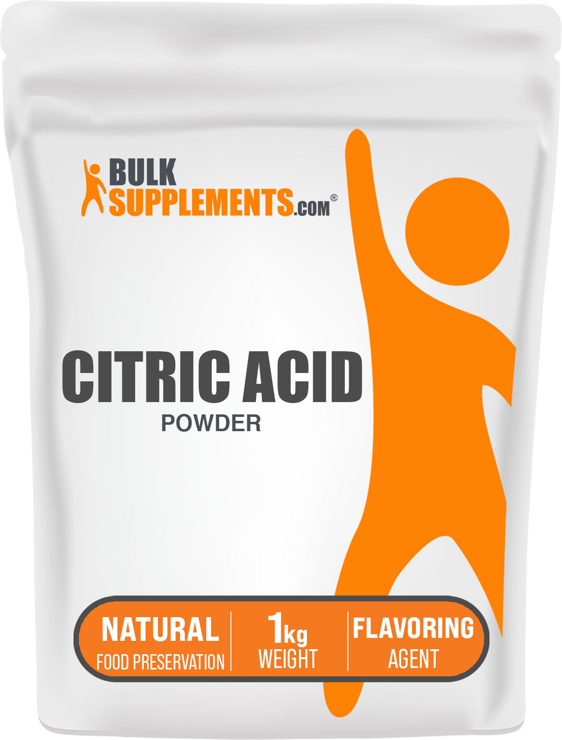 BulkSupplements.com Citric Acid Powder 1kg Bag