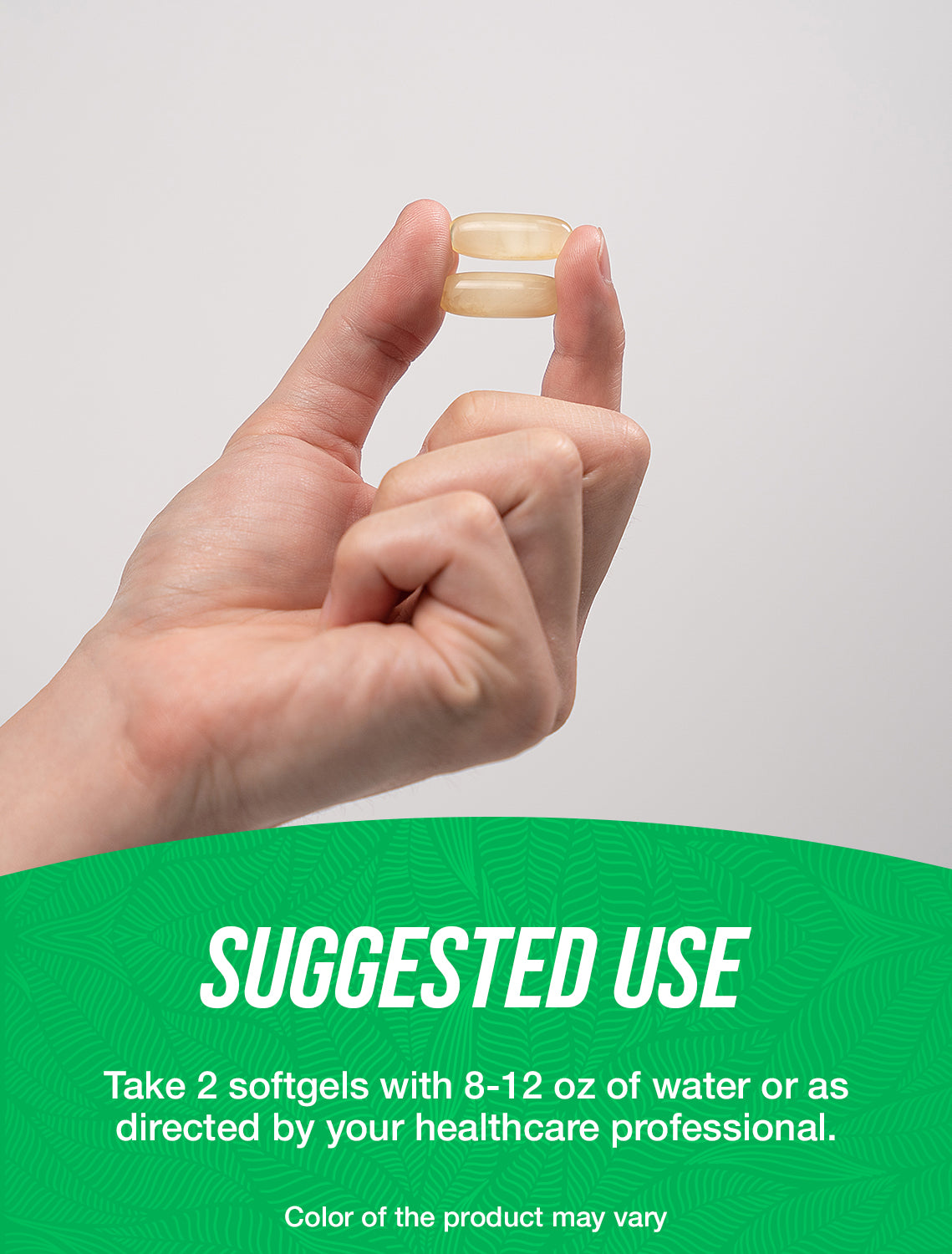 Coconut oil softgels suggested use image