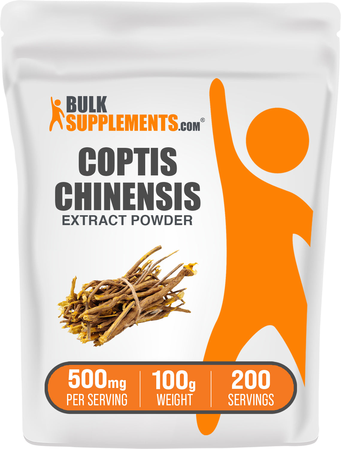 BulkSupplements.com Coptis Chinensis Extract Powder 100g bag image