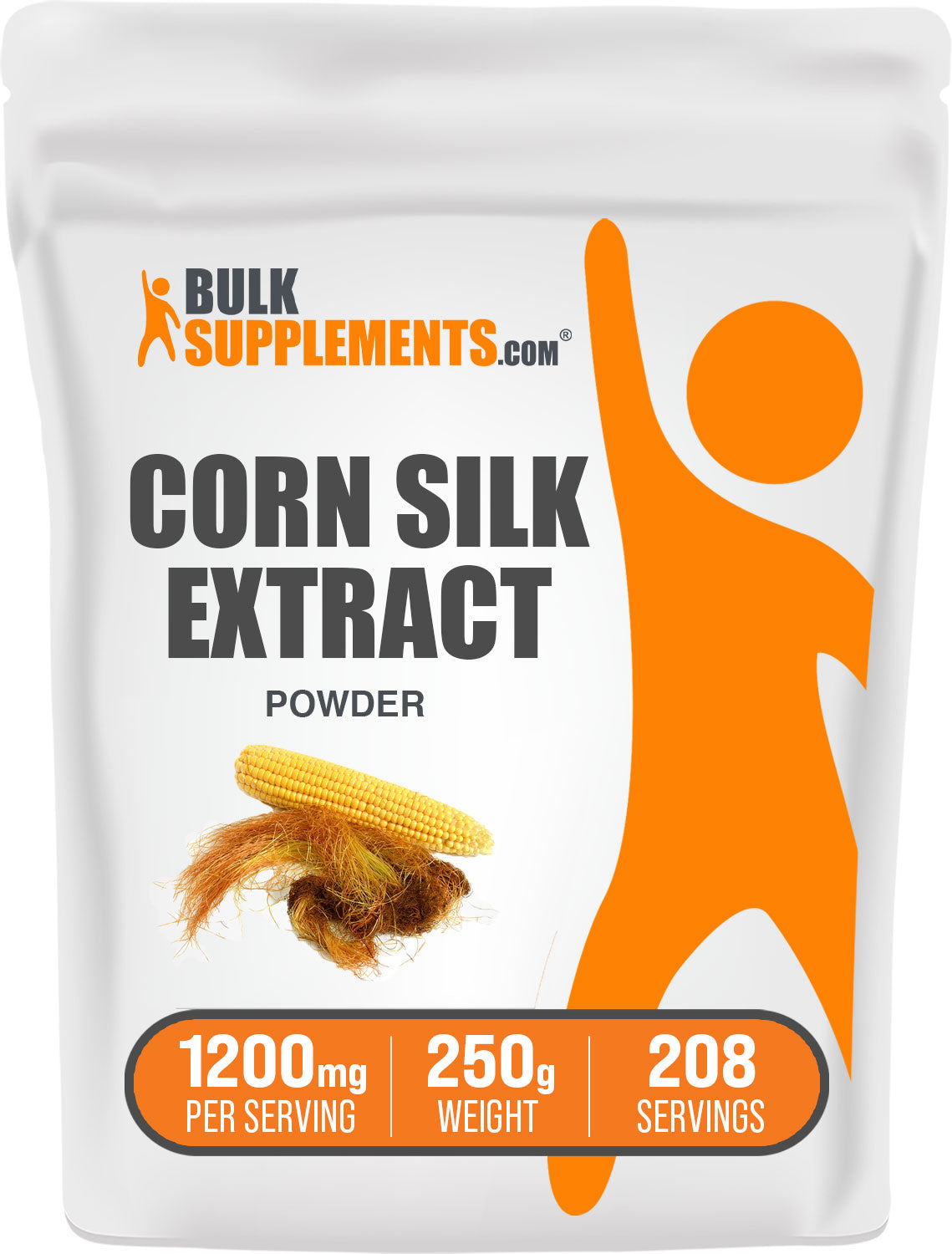 BulkSupplements.com Corn Silk Extract Powder 250g