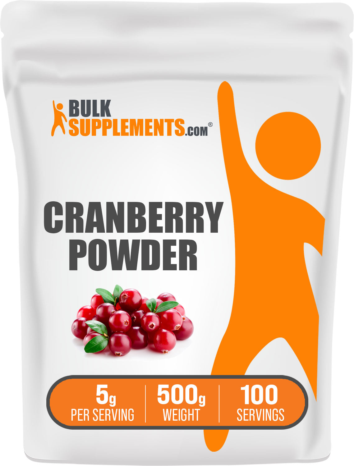 BulkSupplements.com Cranberry Powder 500g Bag