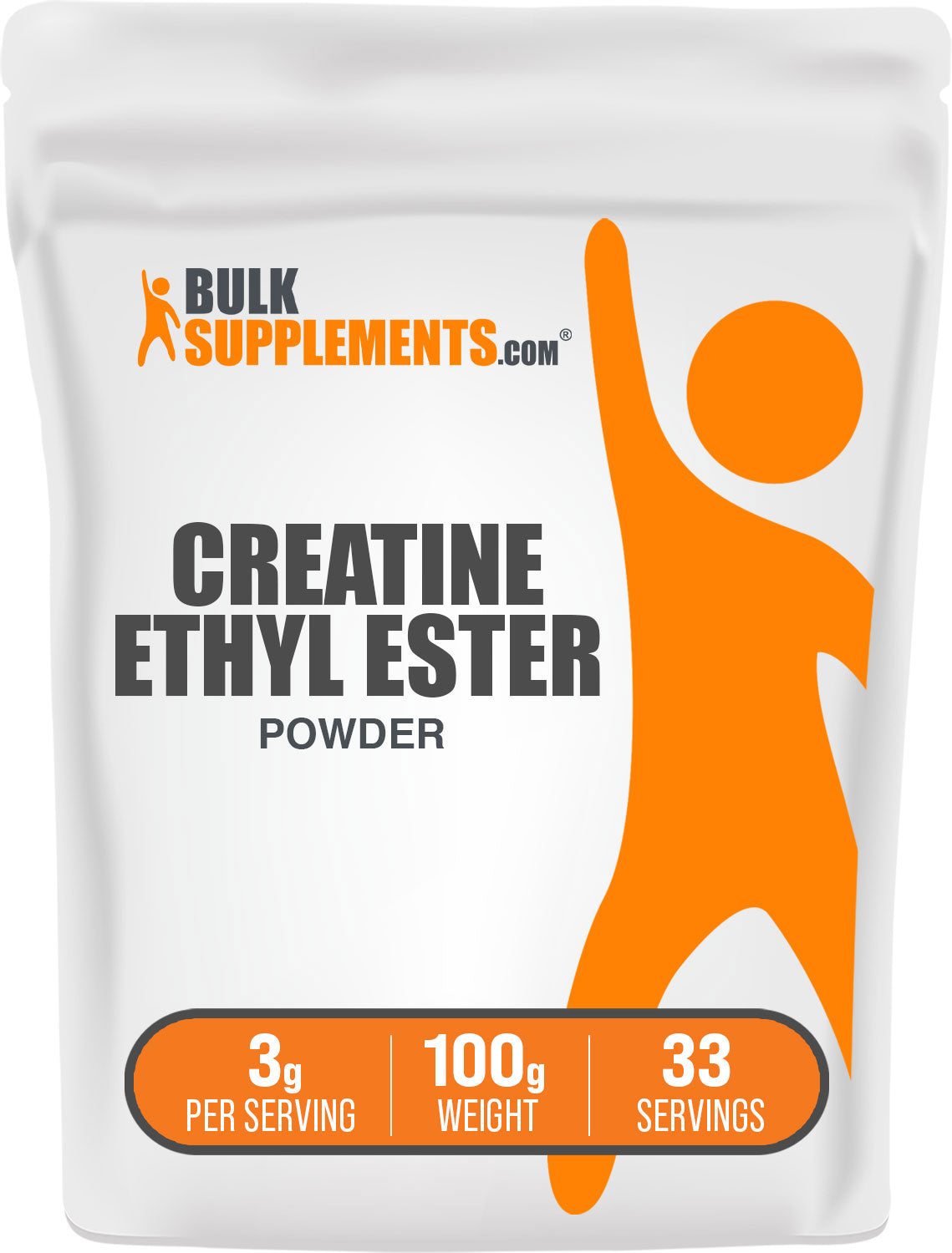 BulkSupplements Creatine Ethyl Ester Powder CEE Powder 100 grams bag